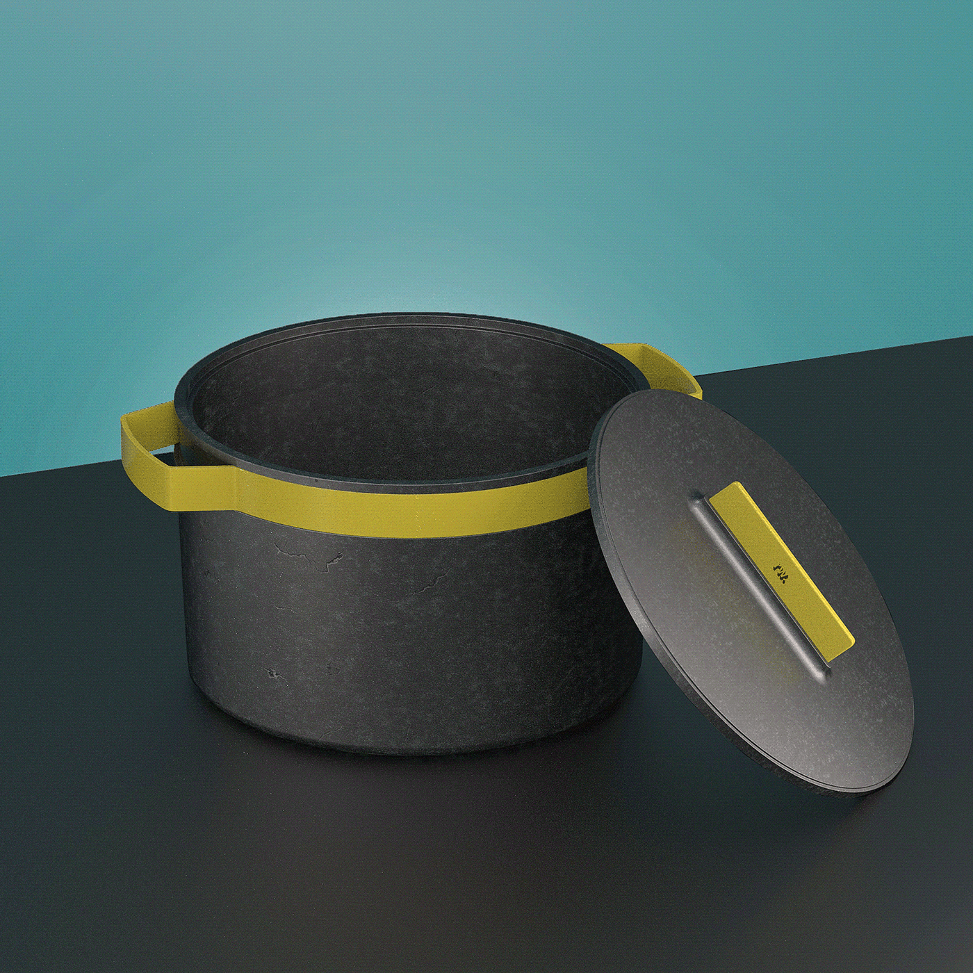 cooker，cast iron，pot，Render，