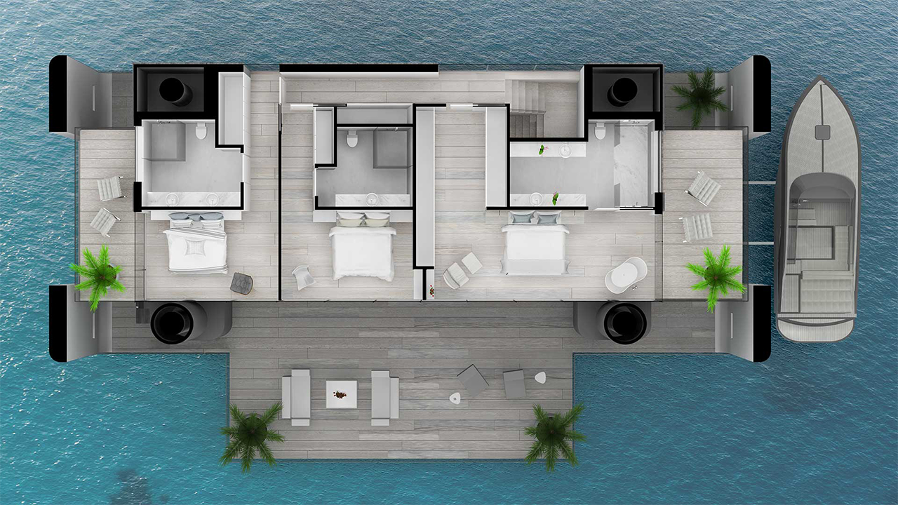 solar energy，yacht，at sea，