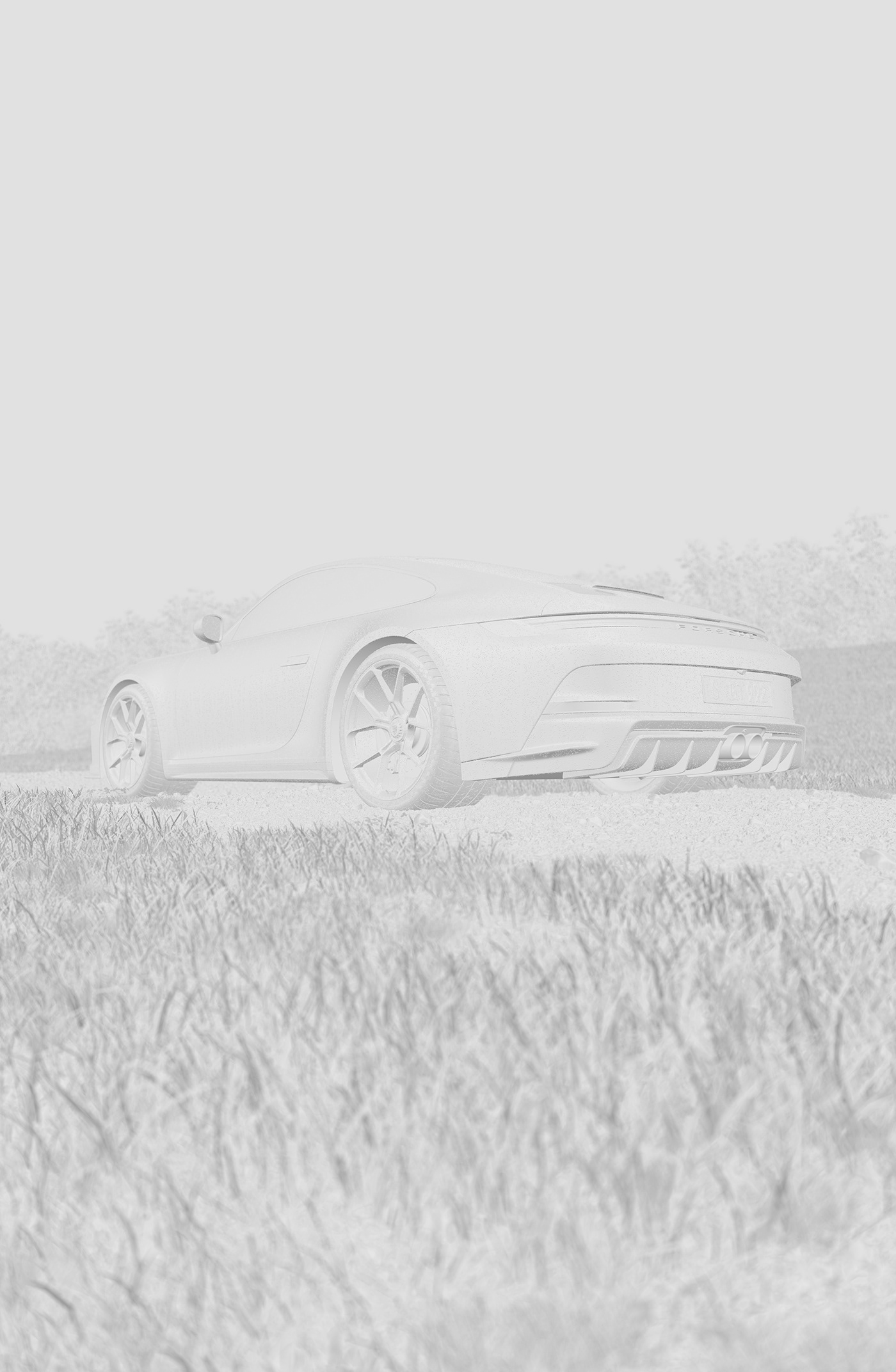 Porsche，black，Luxury car，