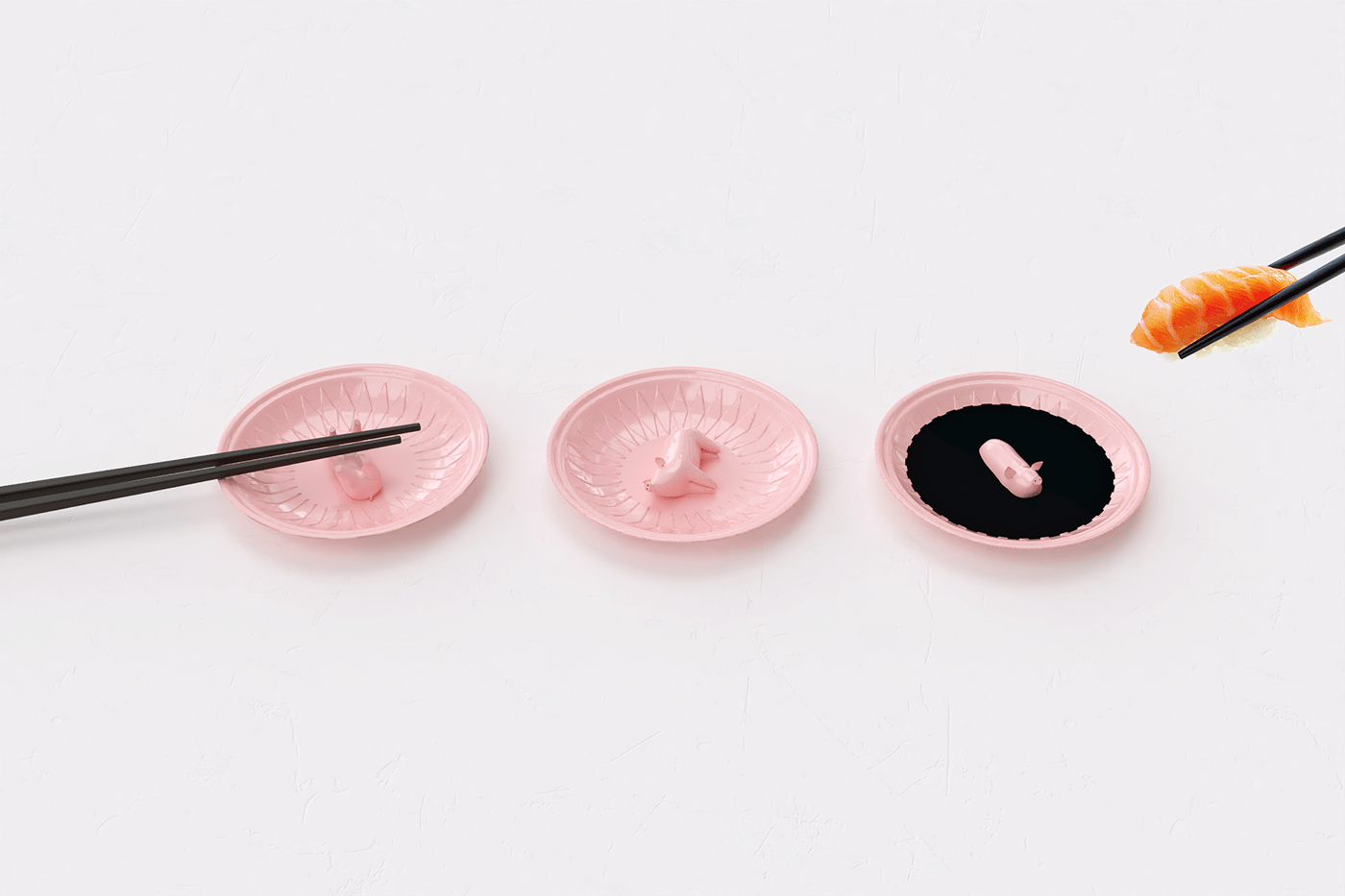 plate，Little pig，originality，