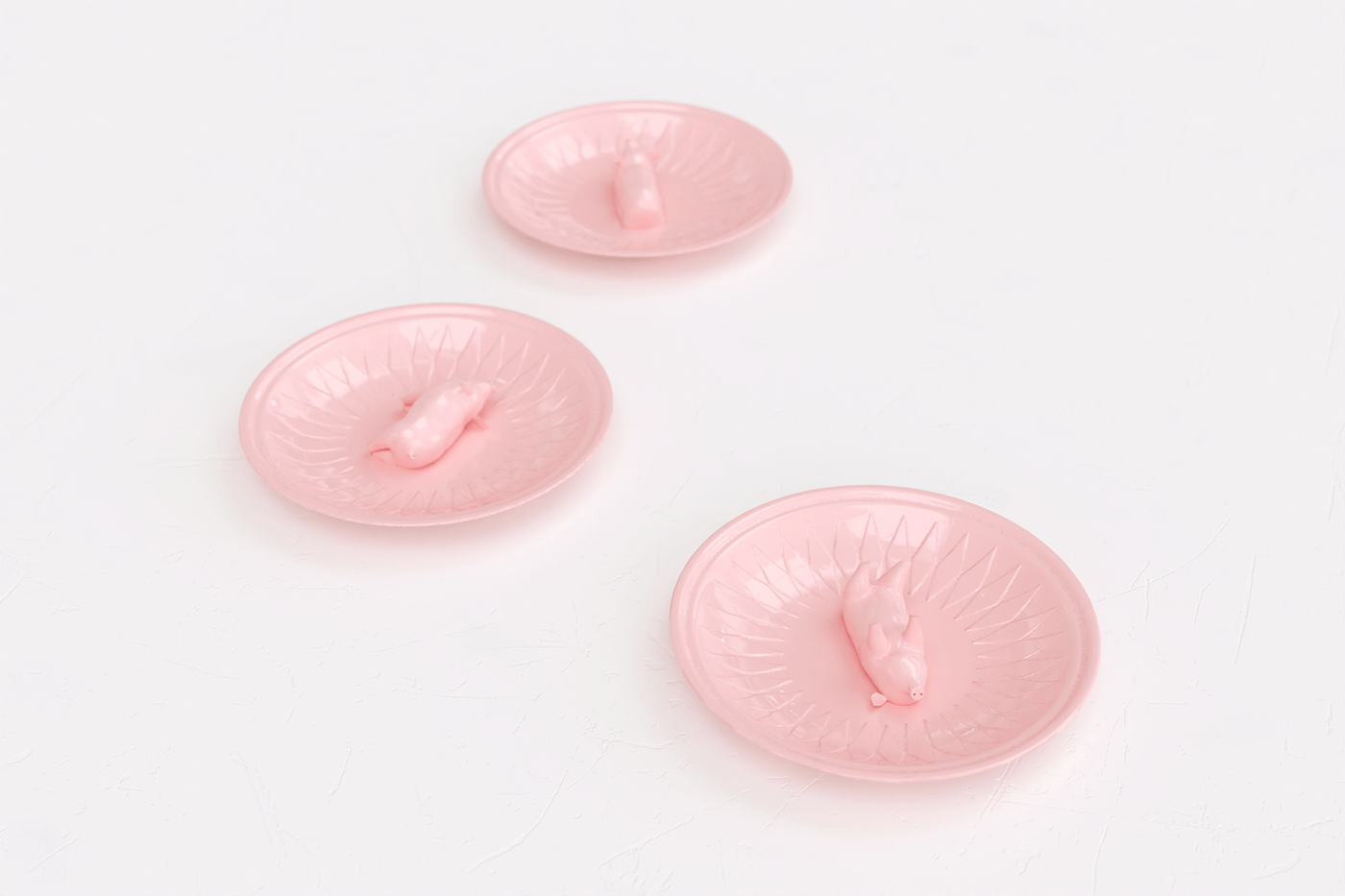 plate，Little pig，originality，