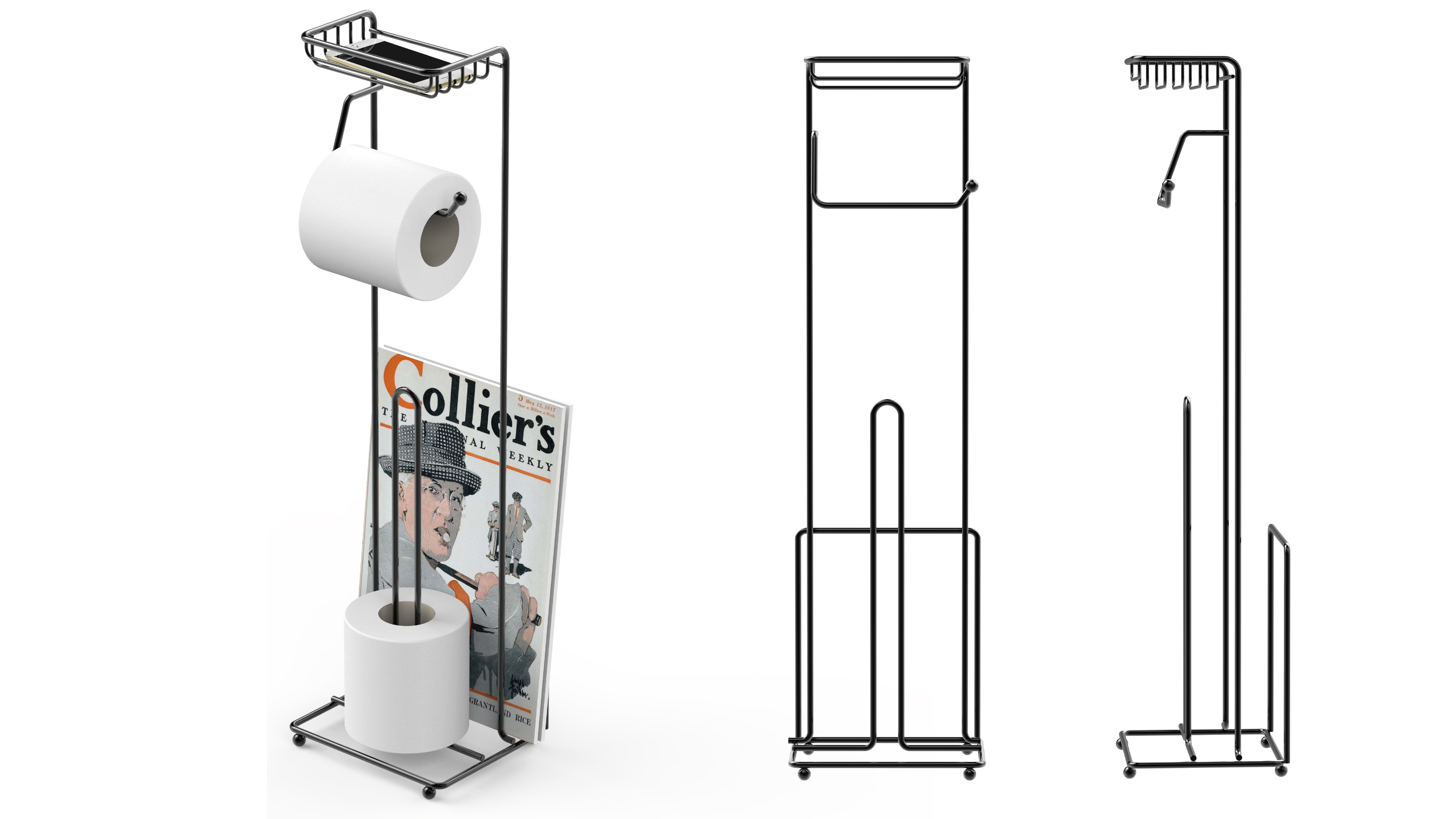 Iron bowl and dish rack，