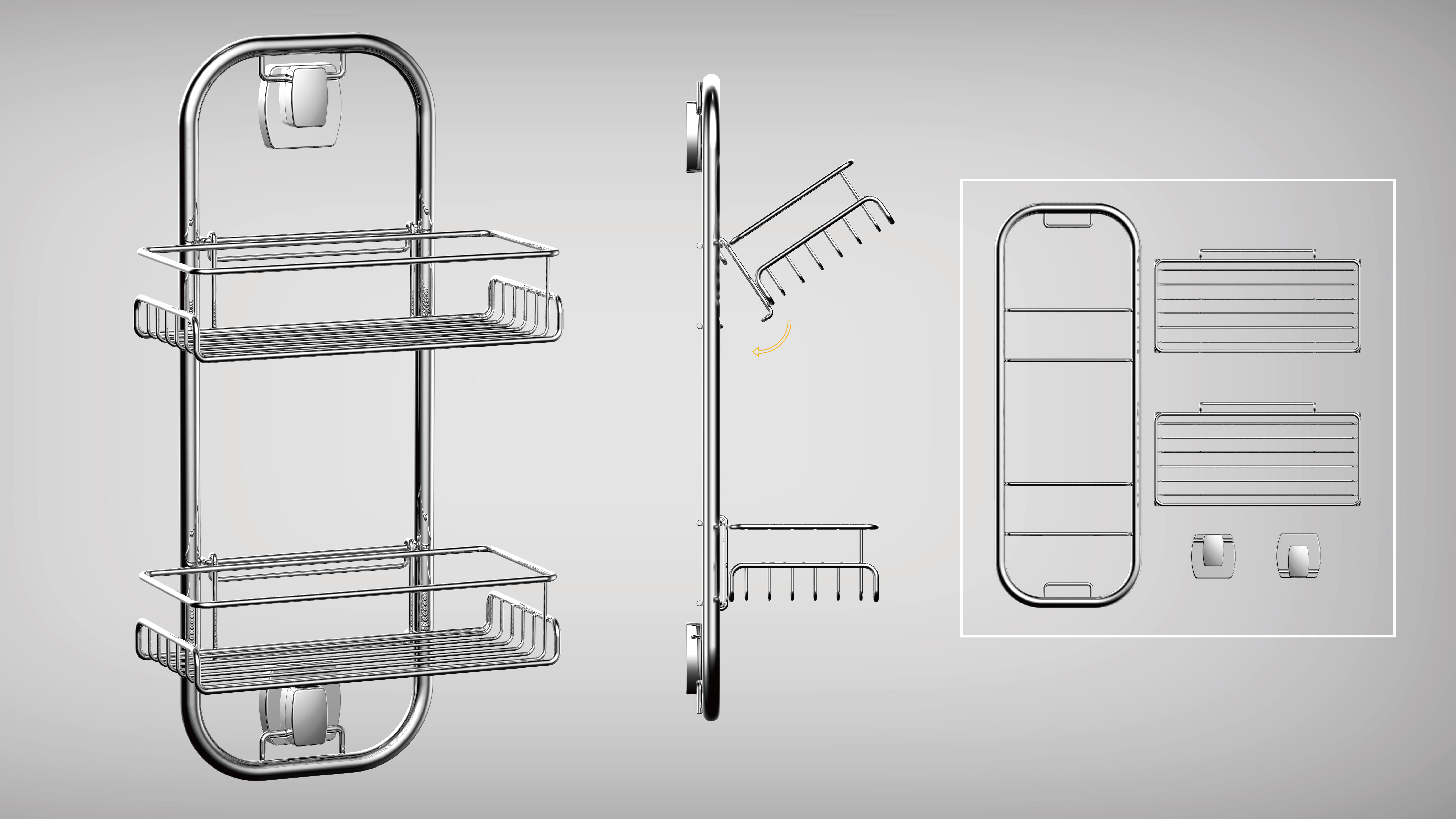 Iron bowl and dish rack，