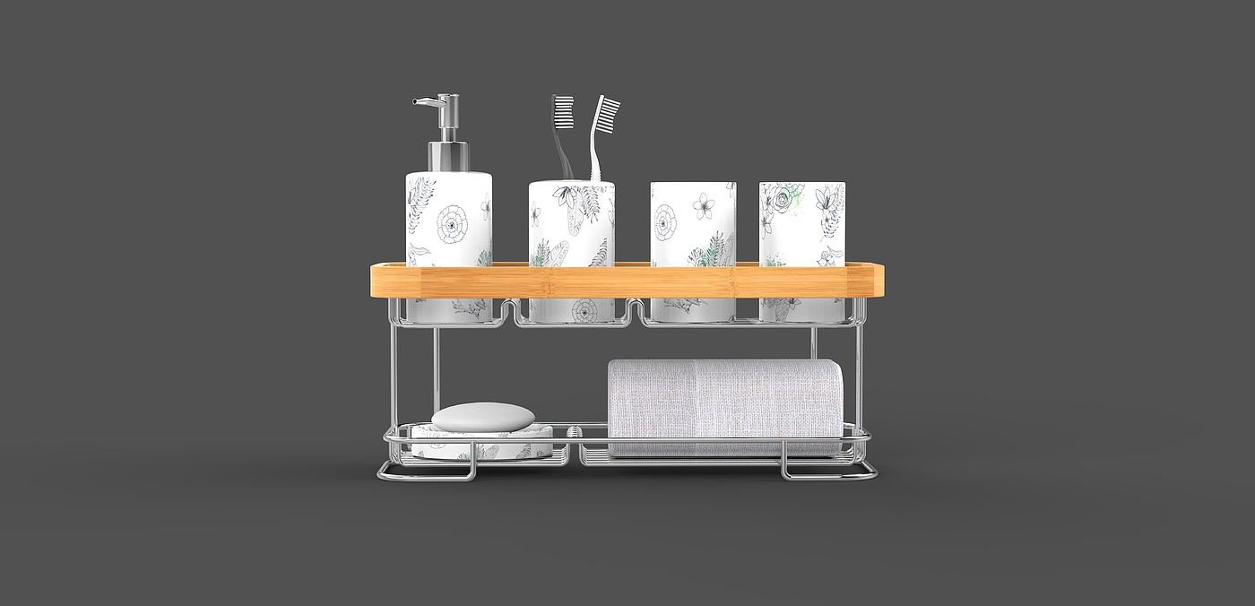 Iron bowl and dish rack，
