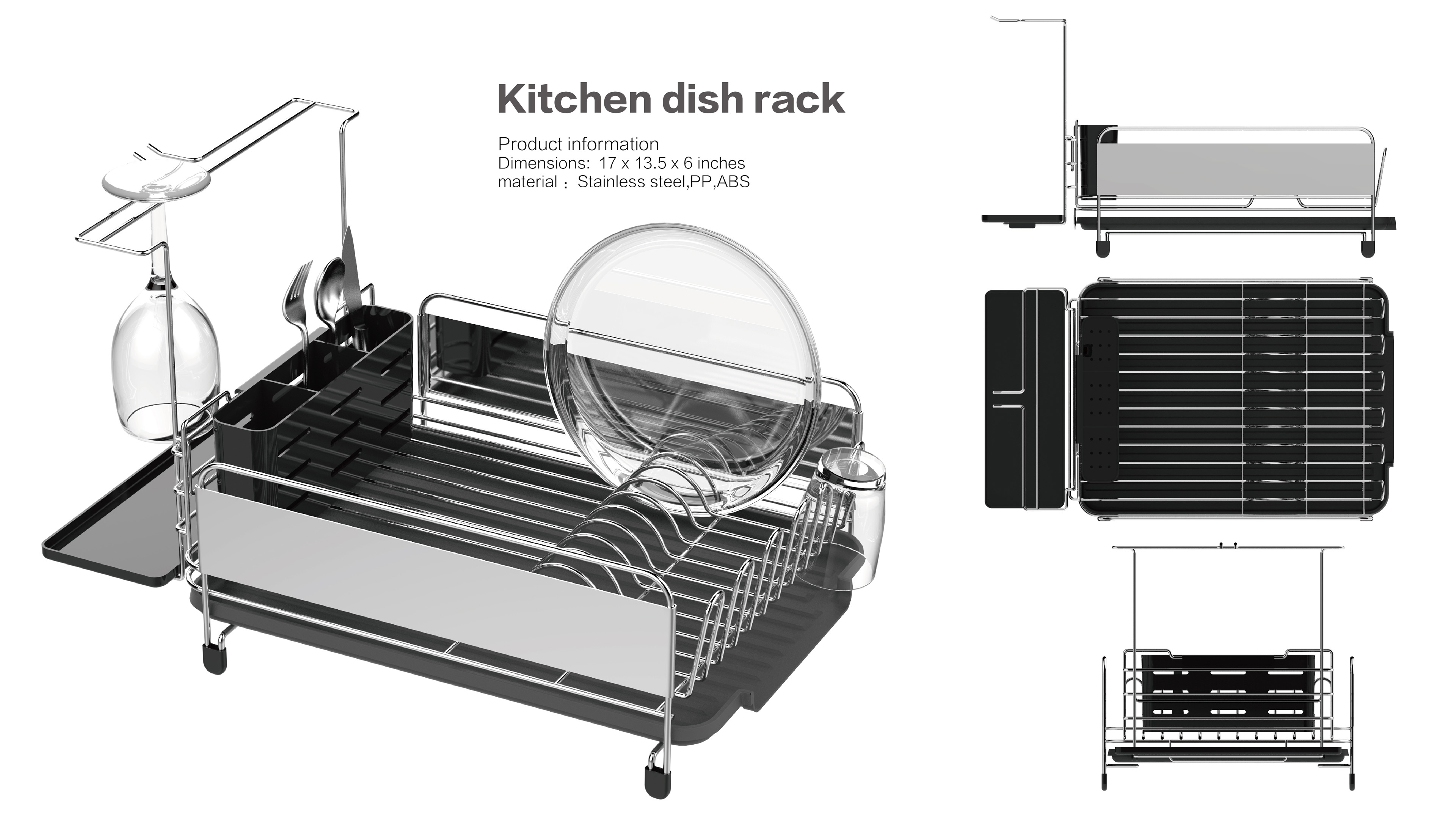 Iron bowl and dish rack，