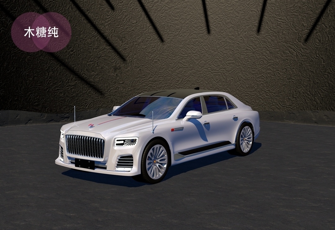 automobile，vehicle，Domestic automobile，Original design，red flag，