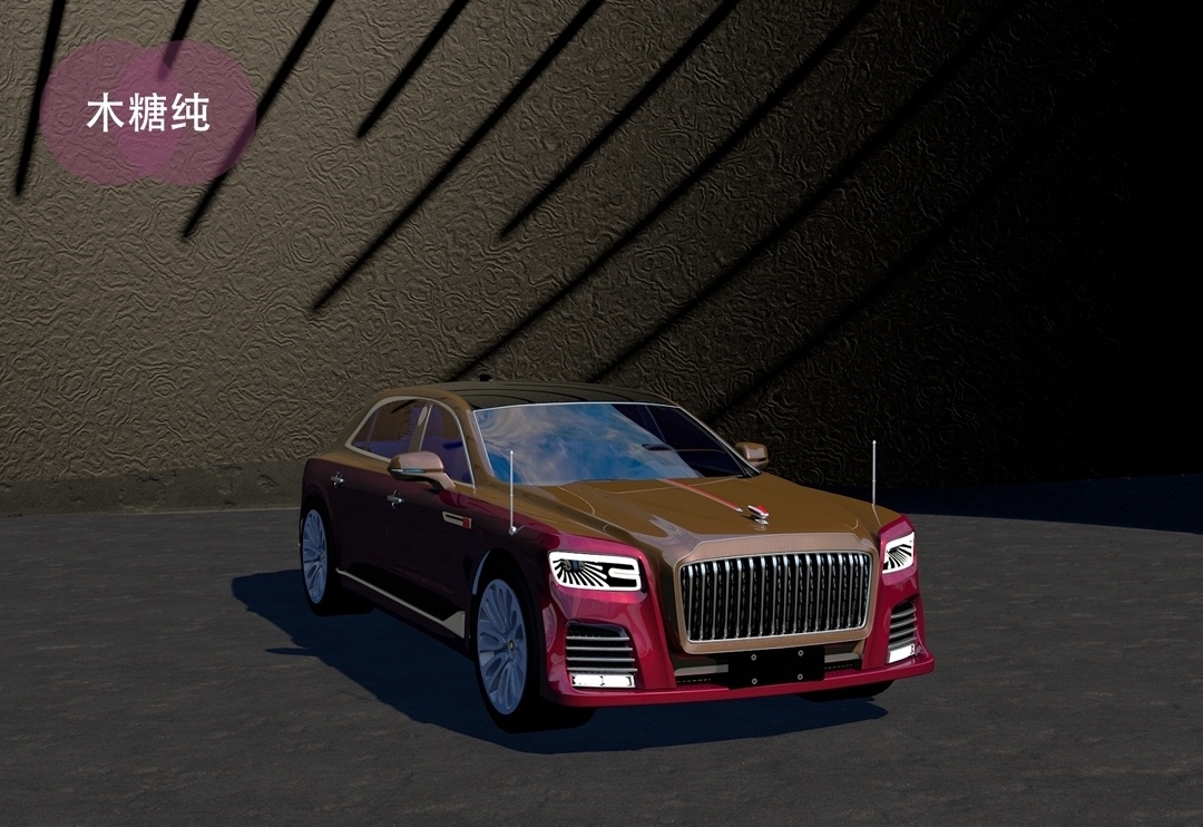 automobile，vehicle，Domestic automobile，Original design，red flag，