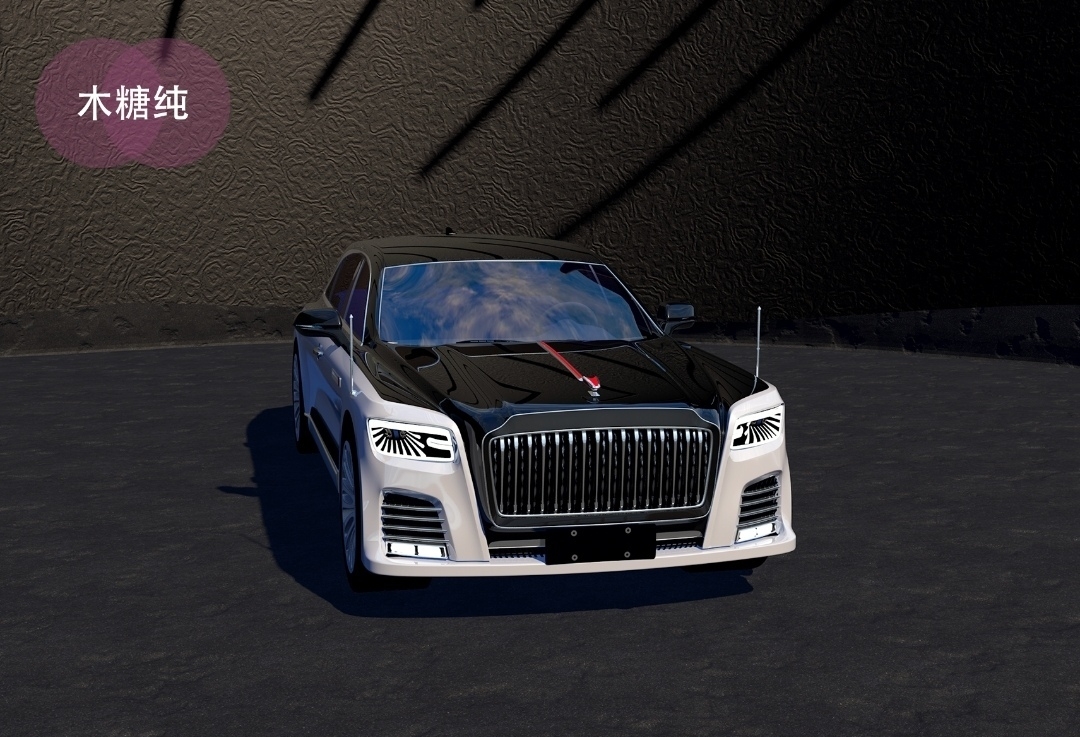 automobile，vehicle，Domestic automobile，Original design，red flag，