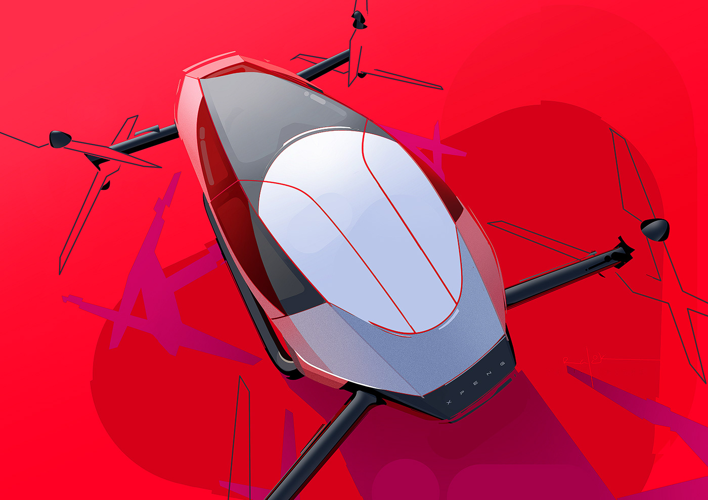 Hand drawn，Detail drawing，aircraft，