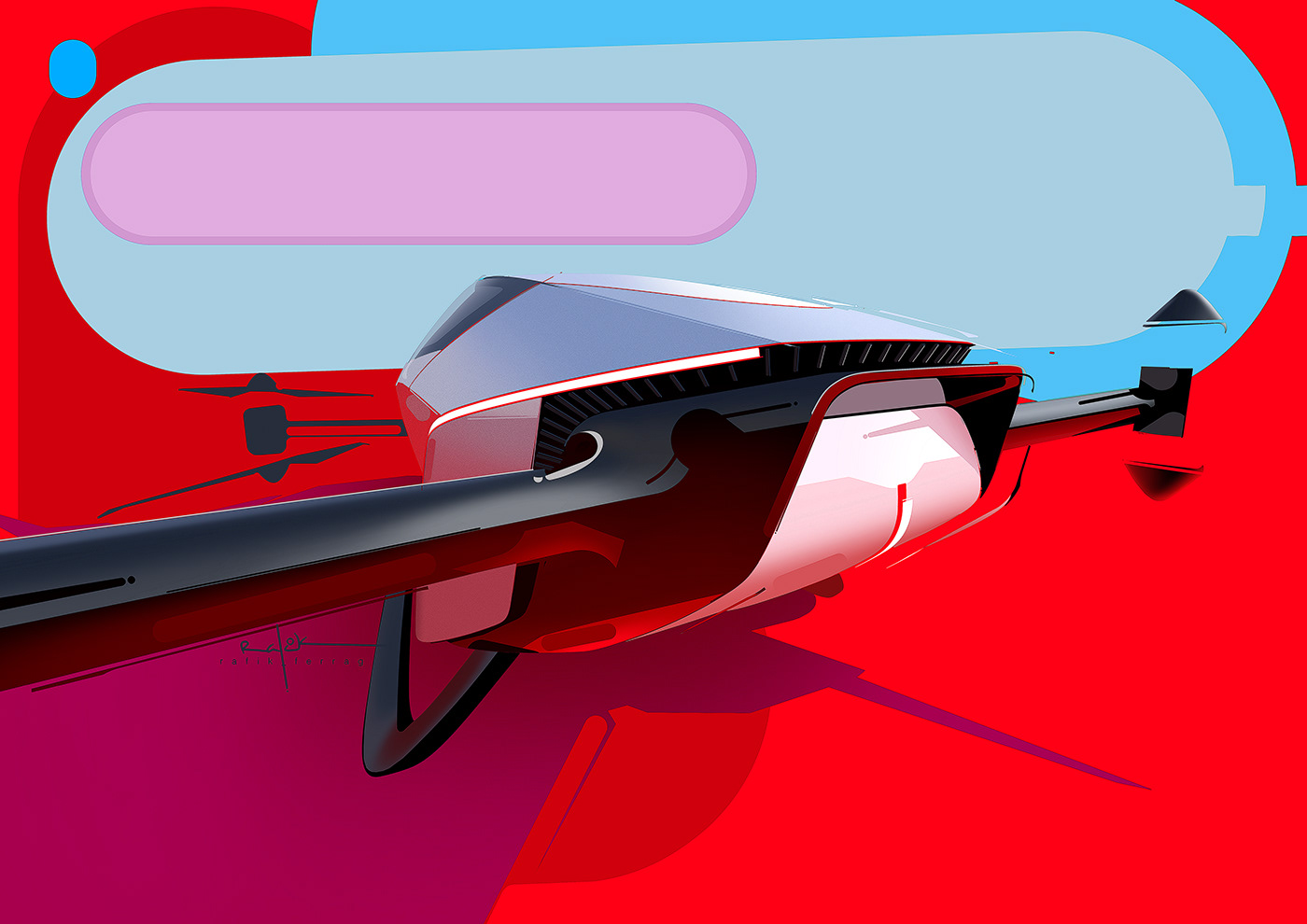 Hand drawn，Detail drawing，aircraft，