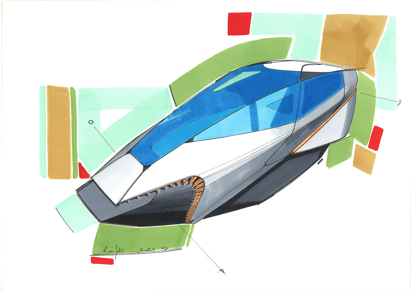 Hand drawn，Detail drawing，aircraft，