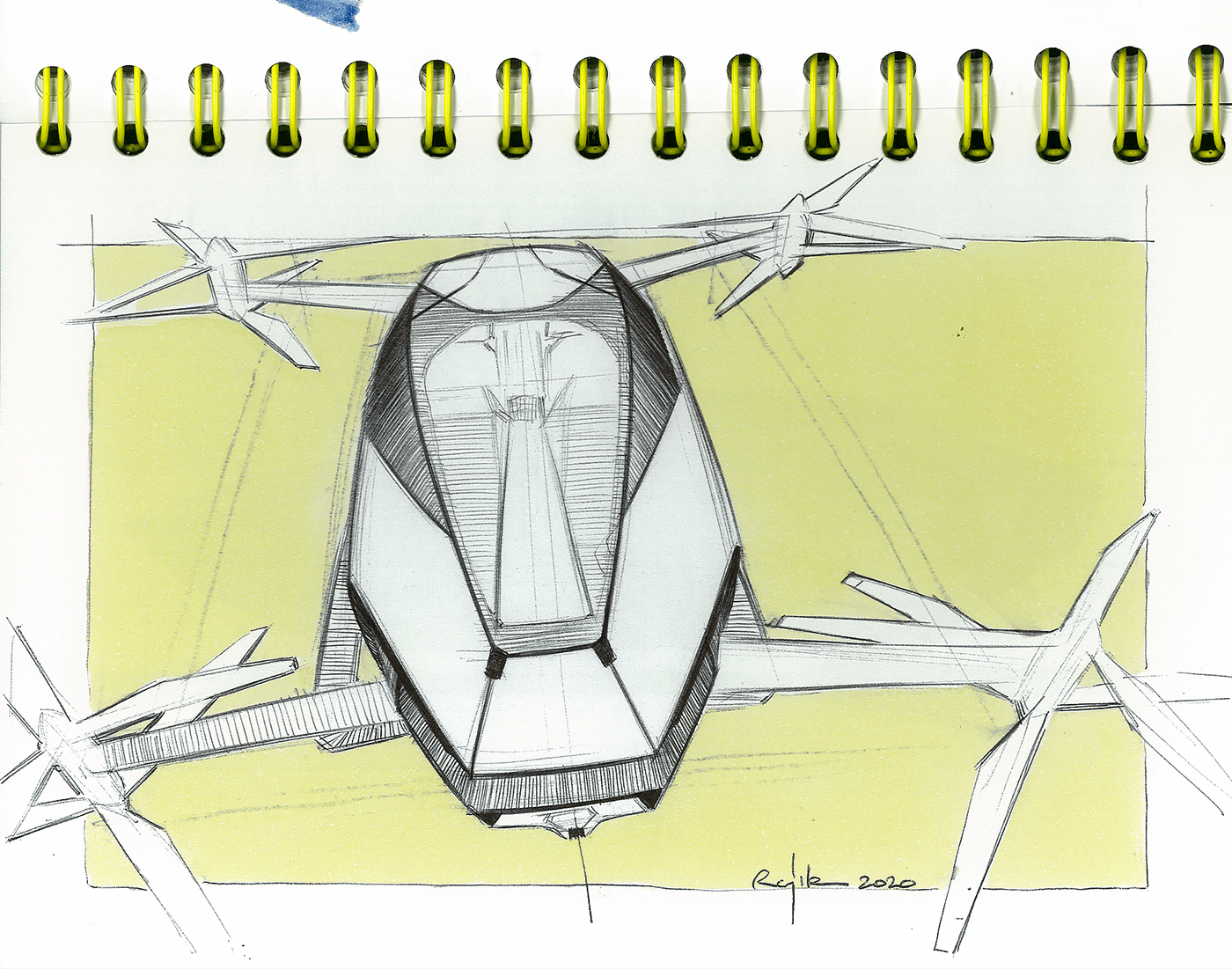 Hand drawn，Detail drawing，aircraft，