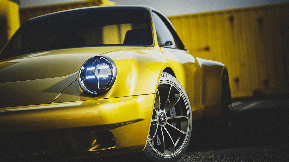 PORSCHE 930，Automobile design，vehicle，cgi，Render，
