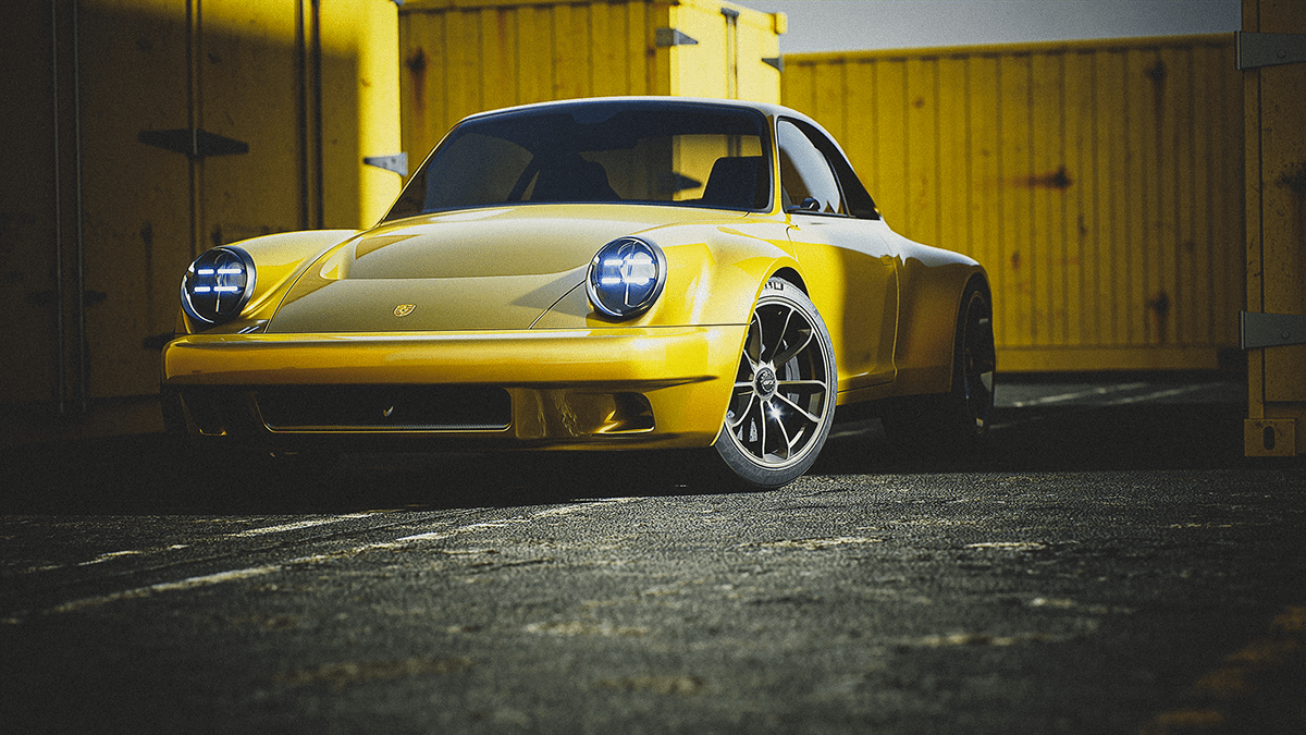PORSCHE 930，Automobile design，vehicle，cgi，Render，