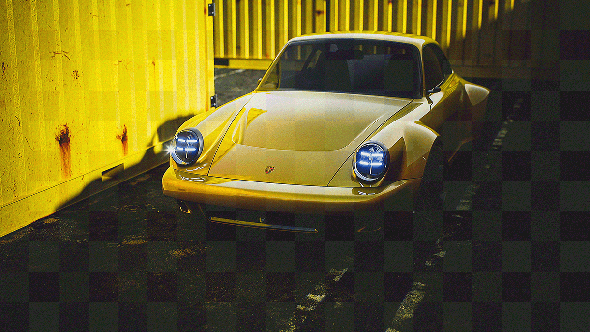PORSCHE 930，Automobile design，vehicle，cgi，Render，