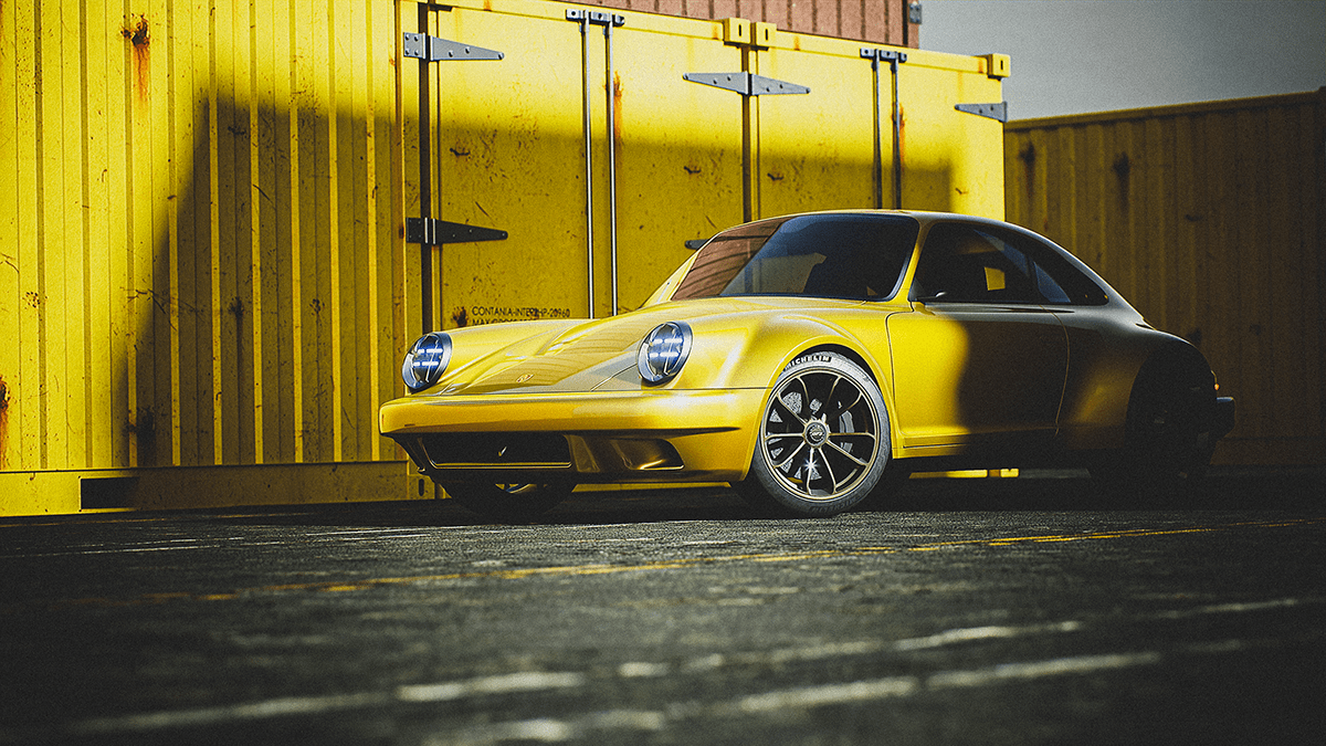 PORSCHE 930，Automobile design，vehicle，cgi，Render，