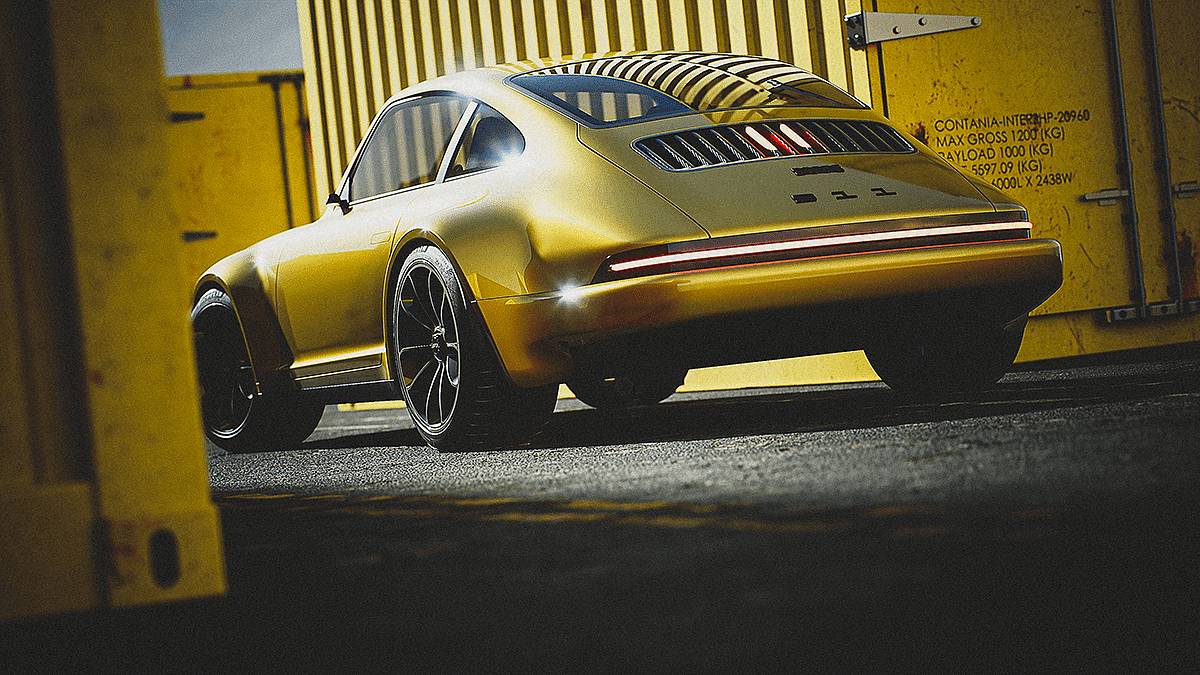 PORSCHE 930，汽车设计，交通工具，cgi，渲染，