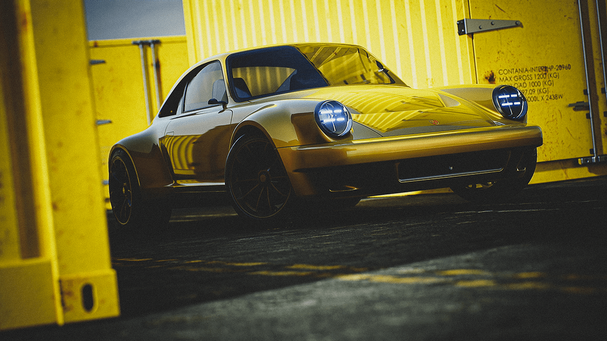 PORSCHE 930，Automobile design，vehicle，cgi，Render，