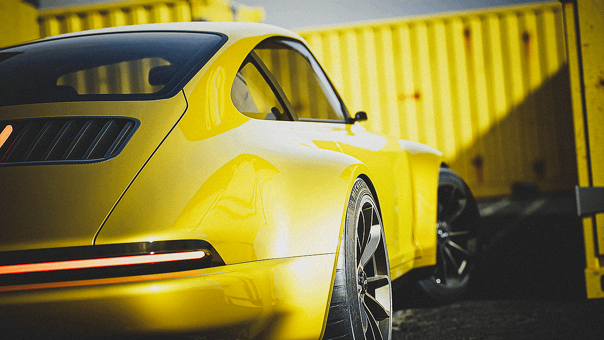 PORSCHE 930，汽车设计，交通工具，cgi，渲染，