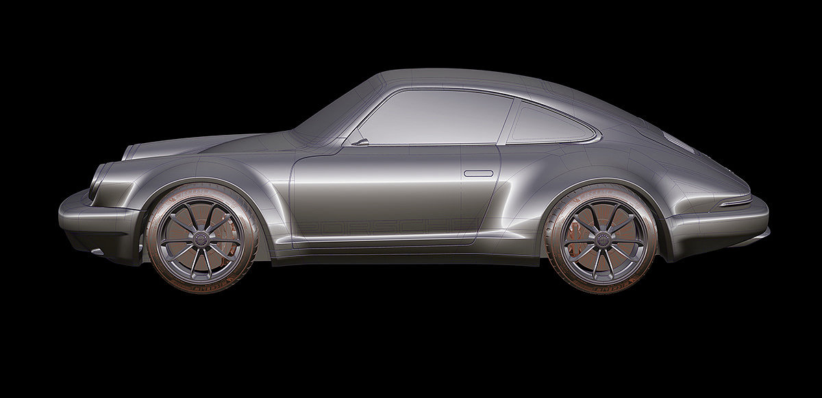 PORSCHE 930，汽车设计，交通工具，cgi，渲染，