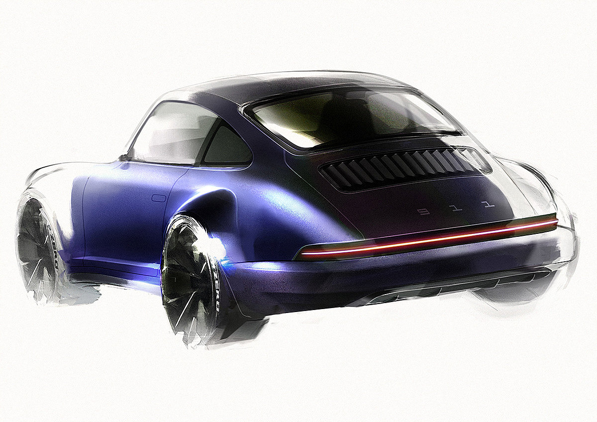 PORSCHE 930，汽车设计，交通工具，cgi，渲染，