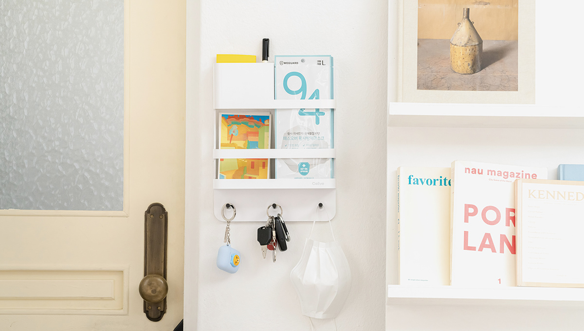 Storage，Shelf，magnet，white，Simplicity，