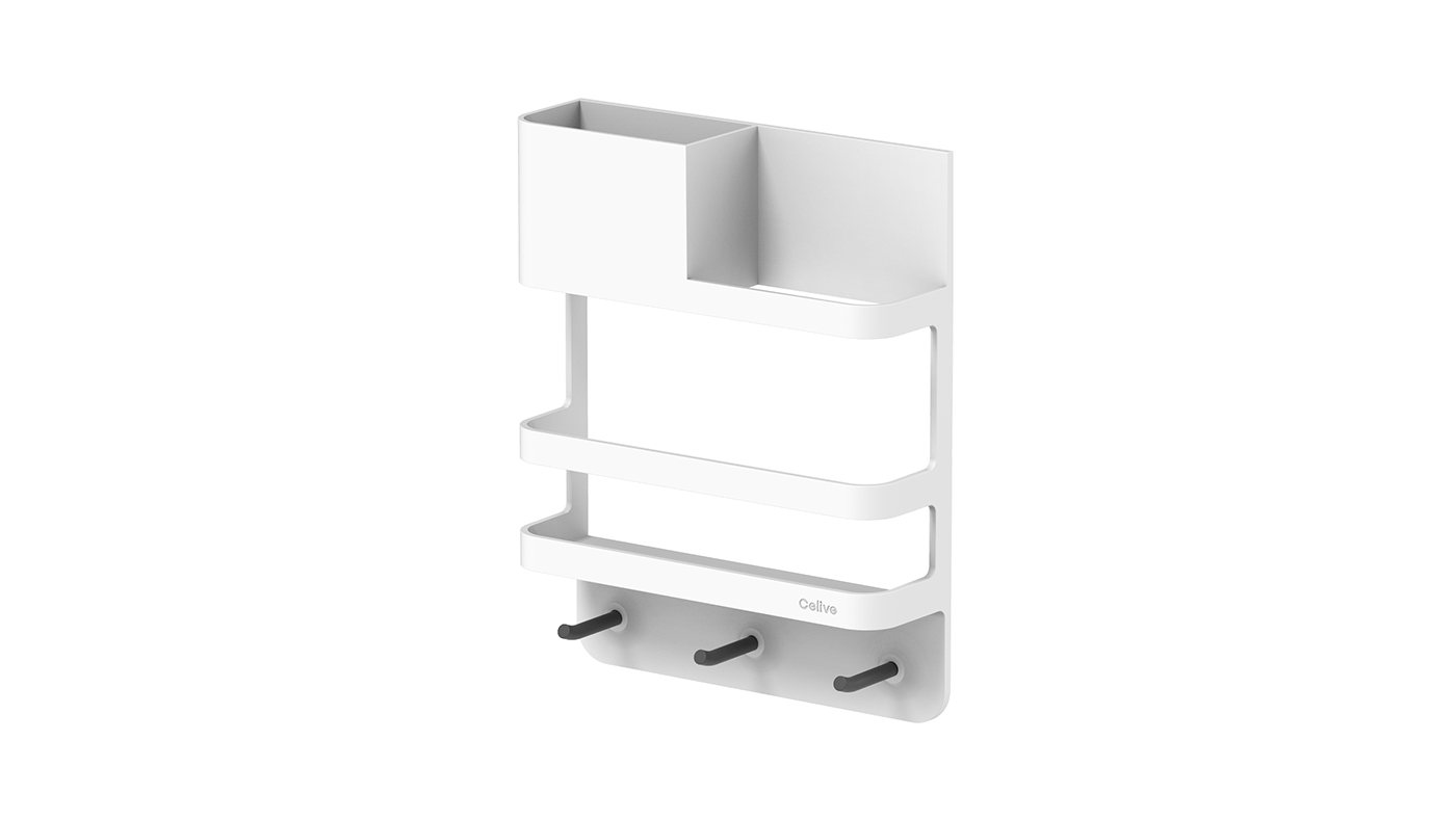 Storage，Shelf，magnet，white，Simplicity，
