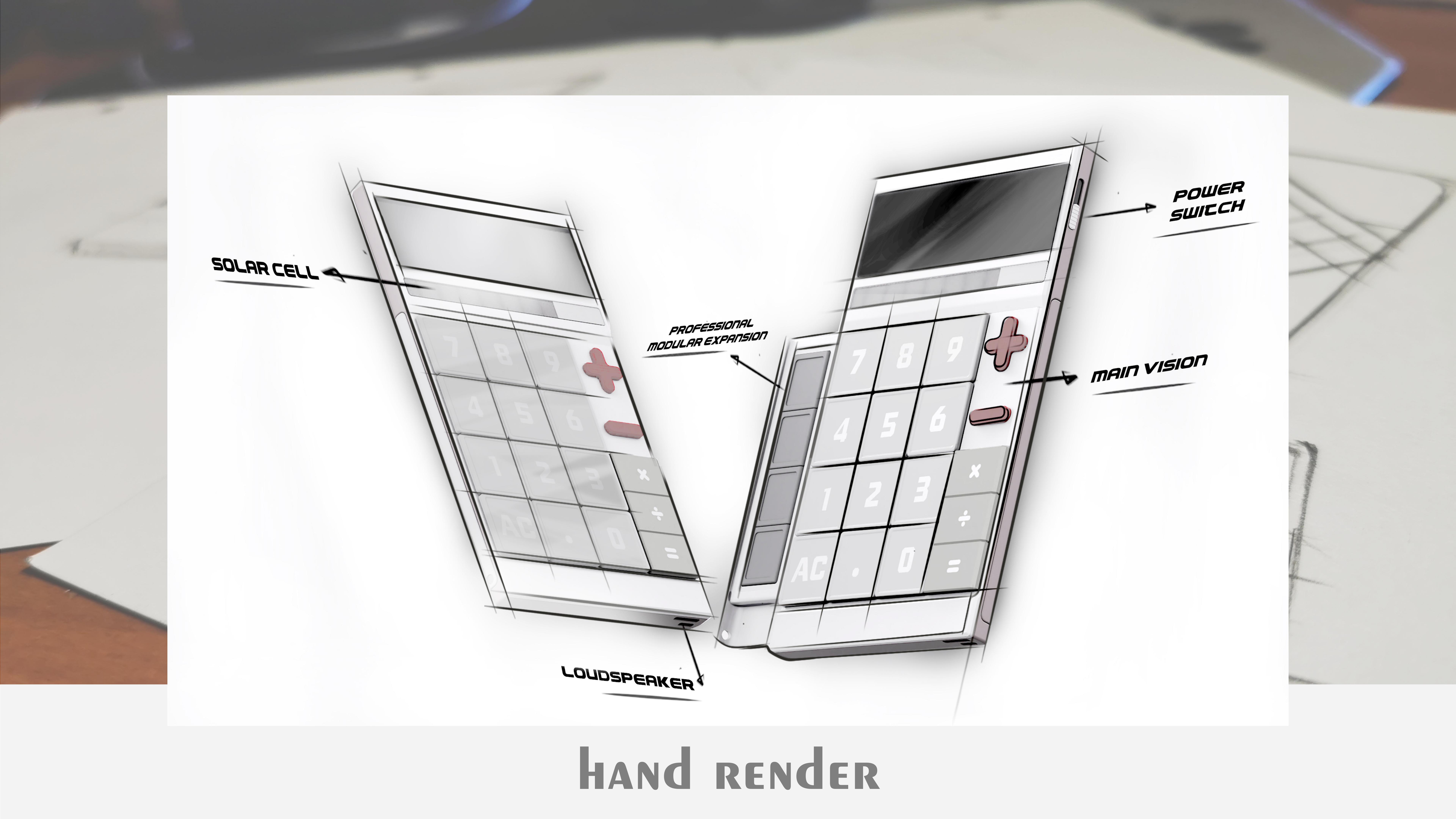 Calculator design，Futurism，