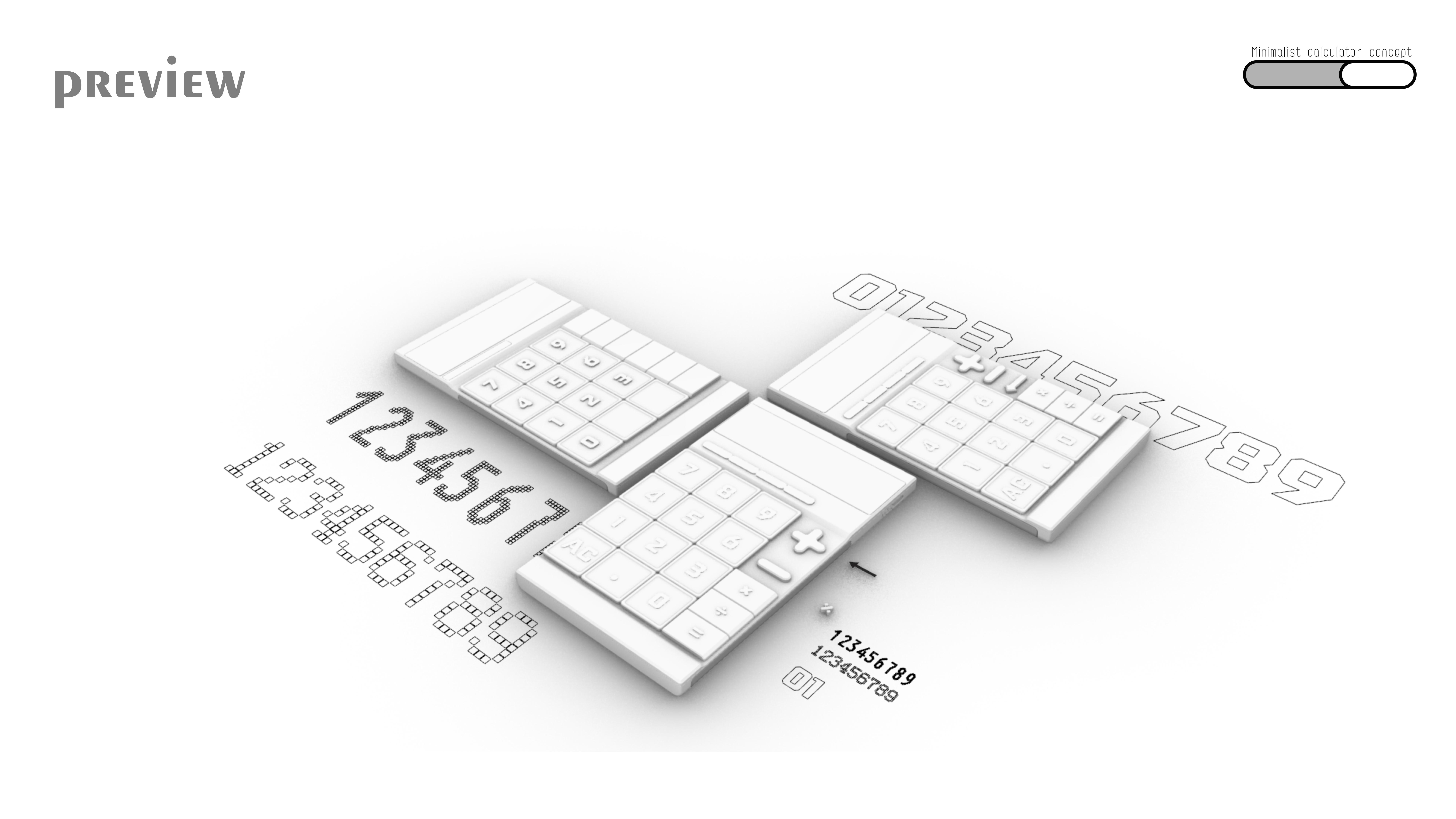 Calculator design，Futurism，