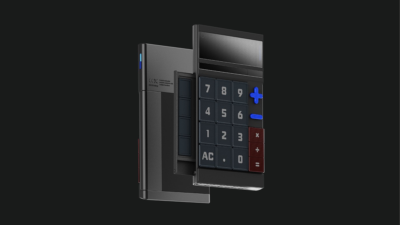 Calculator design，Futurism，