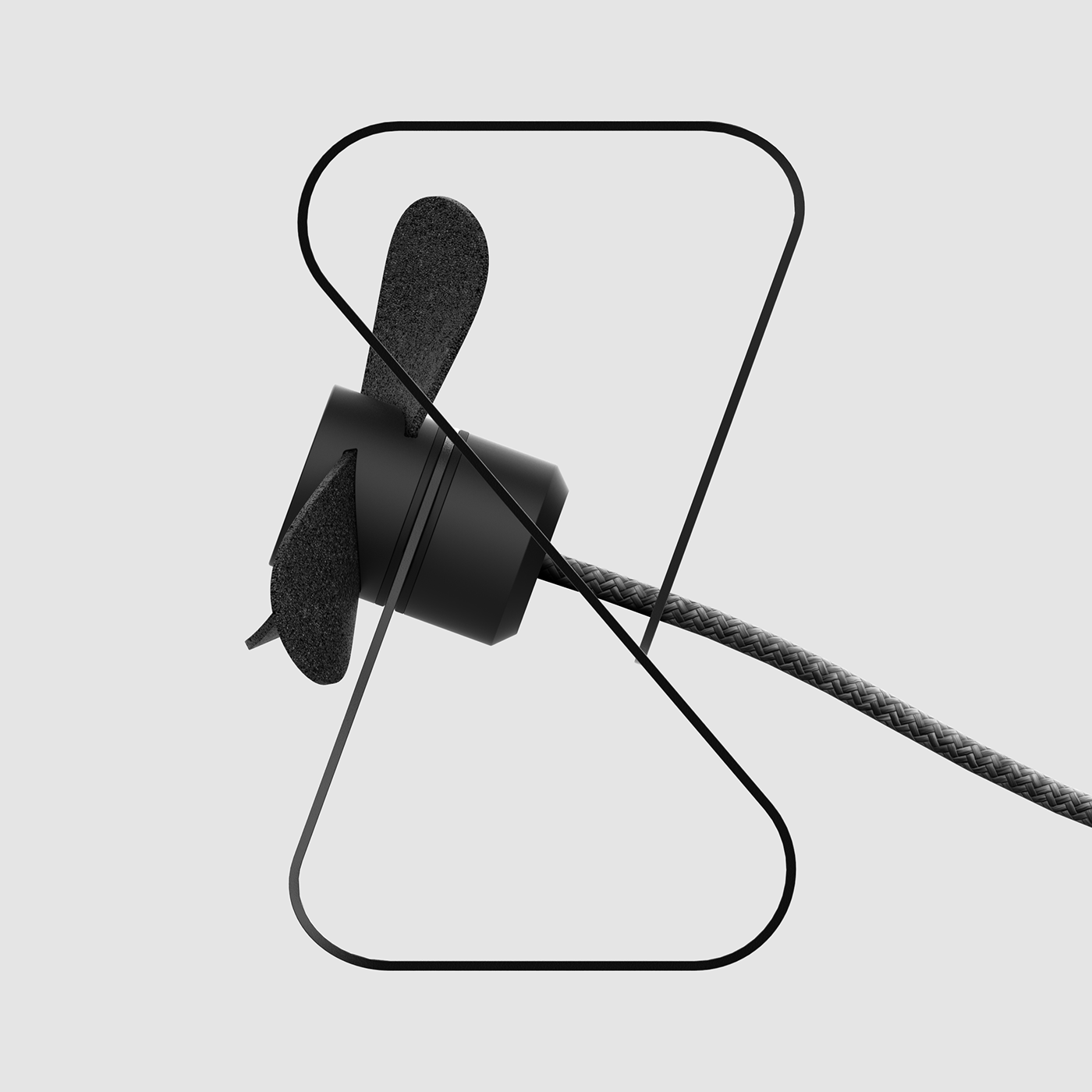 Metal，black，line，interactive，Fan，