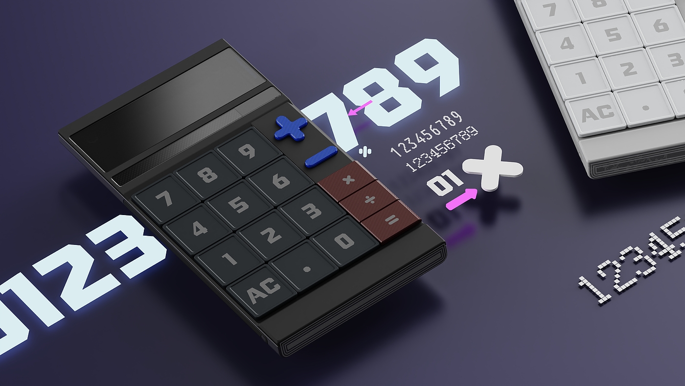 Calculator design，Futurism，