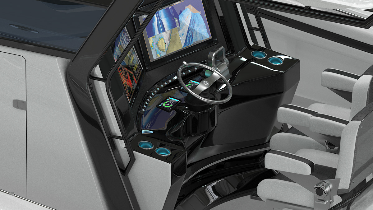 yacht，concept，Render，transport，