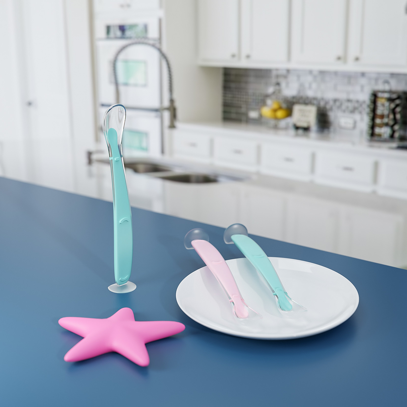 silica gel，children，Silicone spoon，spoon，Children's silicone spoon，