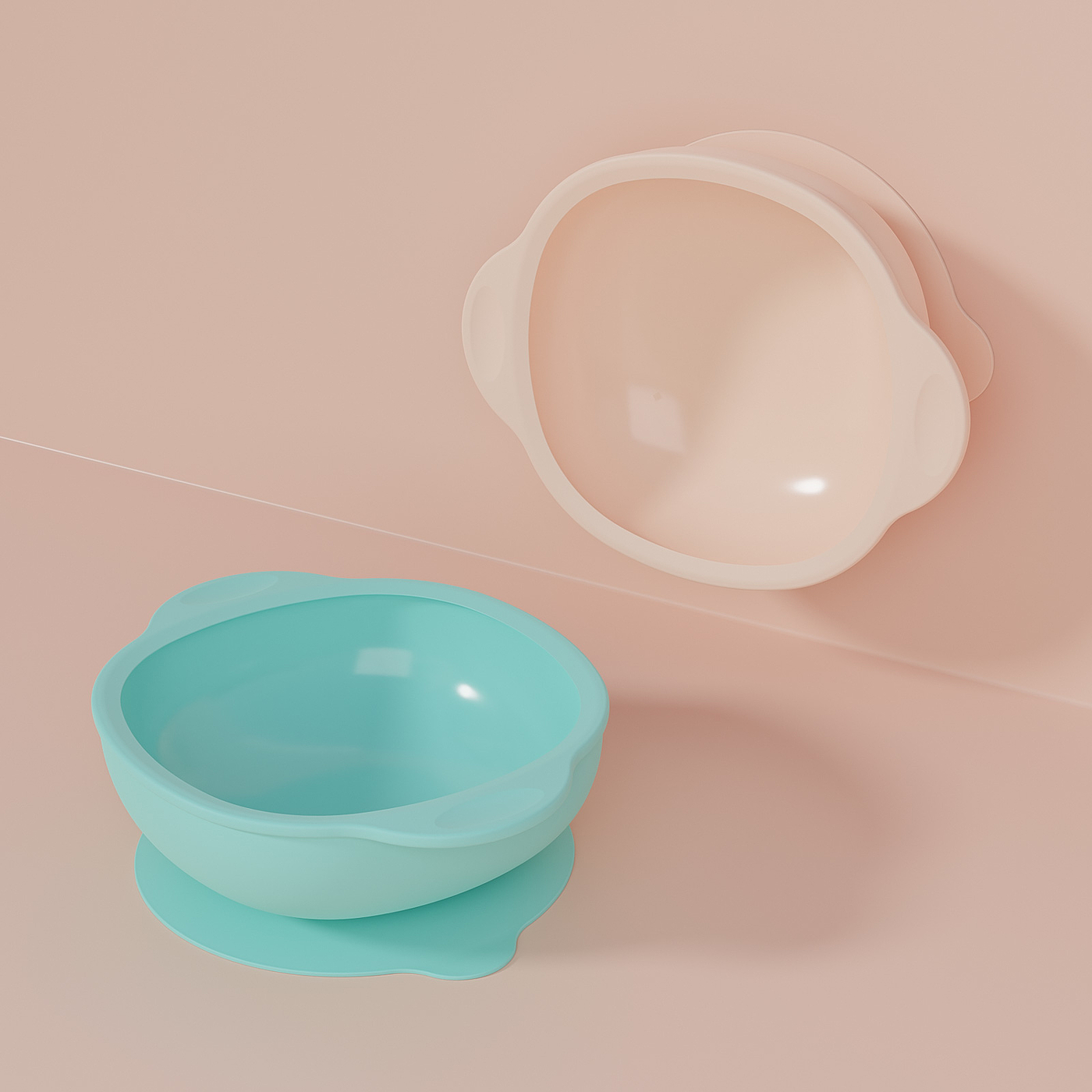 Silicone bowl，bowl，silica gel，Suction cup silicone bowl，