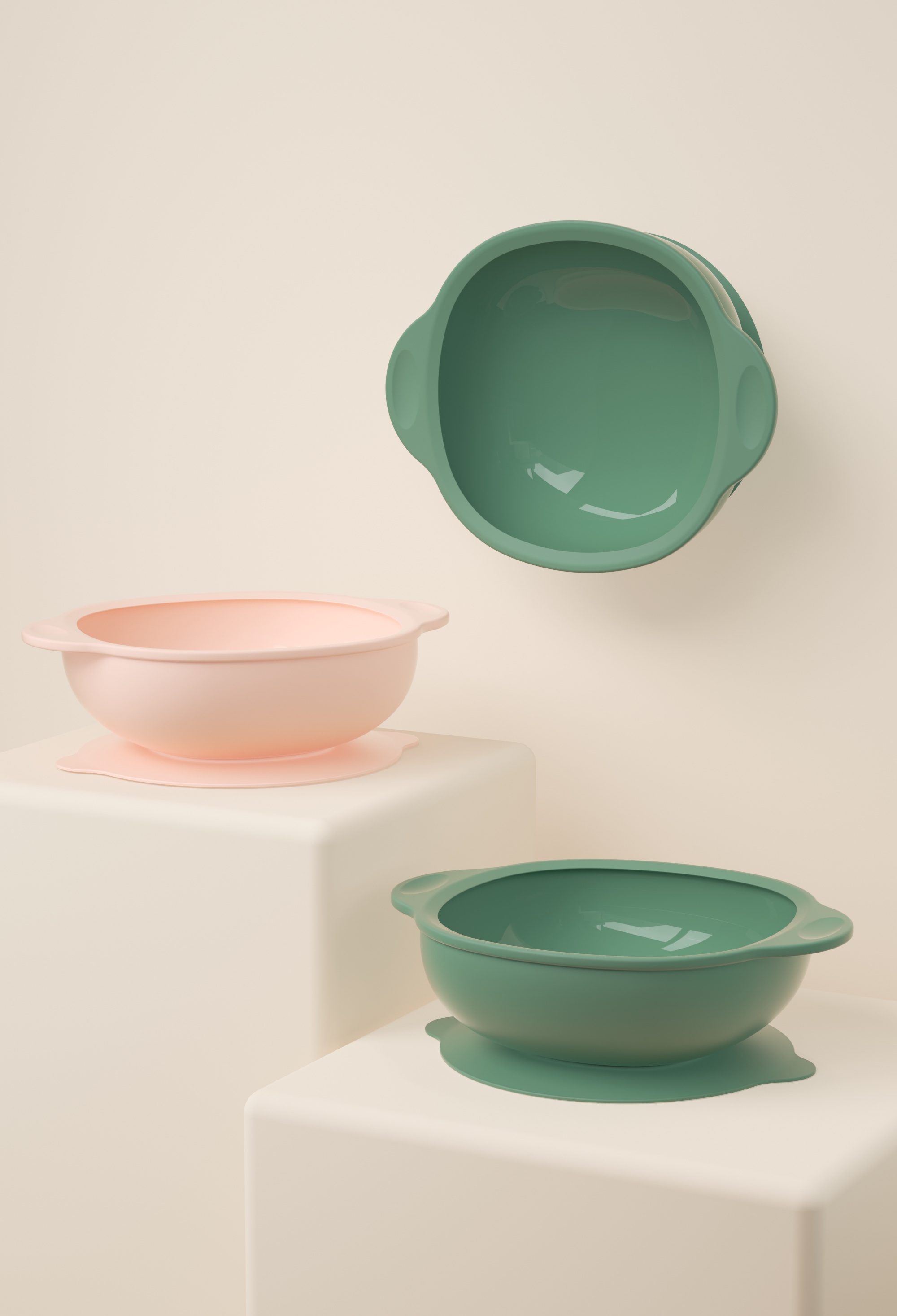 Silicone bowl，bowl，silica gel，Suction cup silicone bowl，