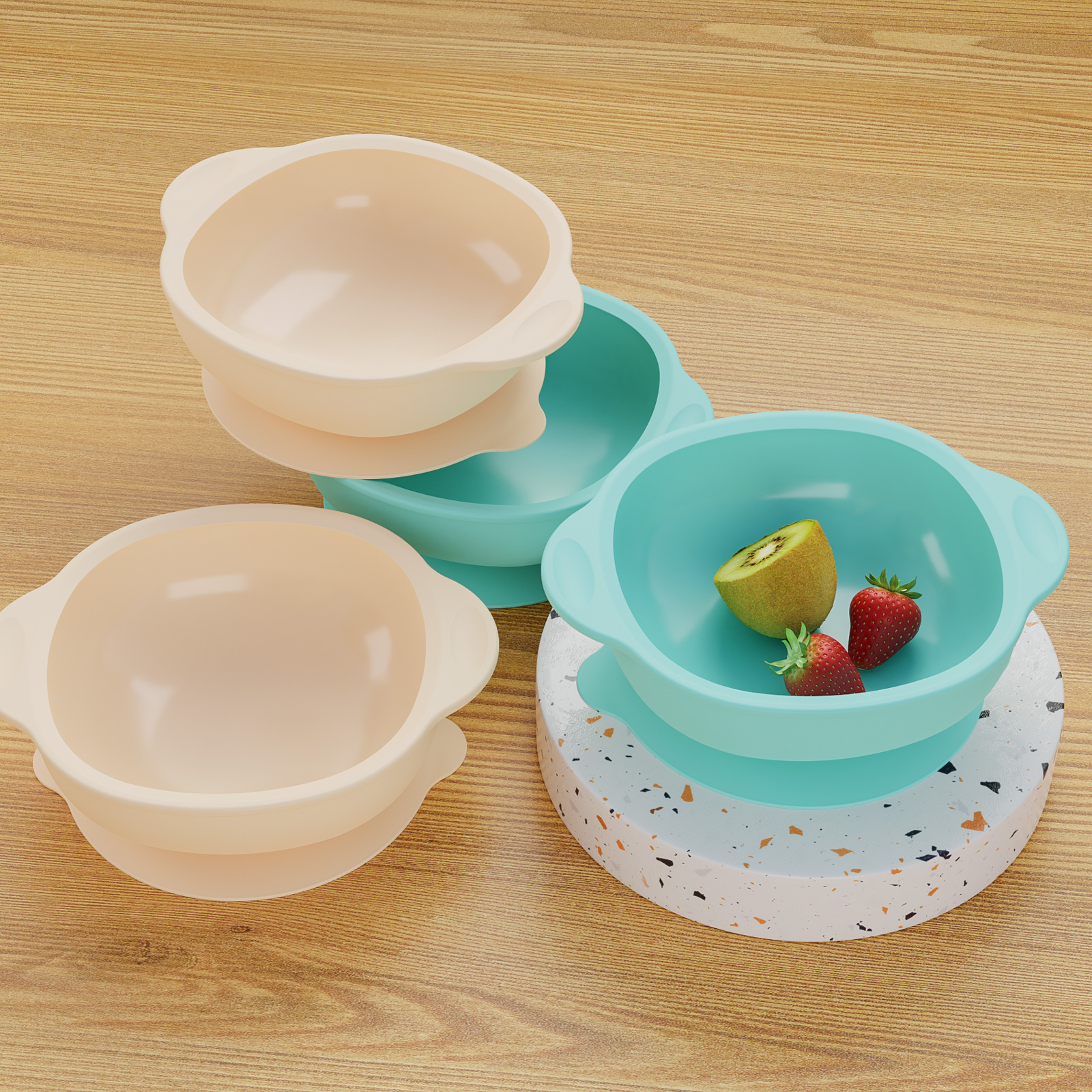 Silicone bowl，bowl，silica gel，Suction cup silicone bowl，