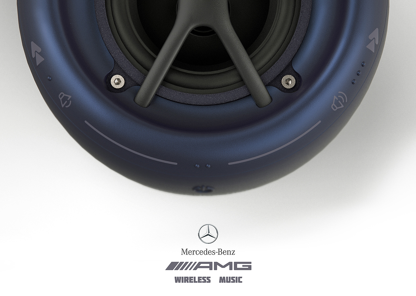 mercedes，Benz，wireless speaker ，loudspeaker box，blue，green，gules，automobile，design language ，