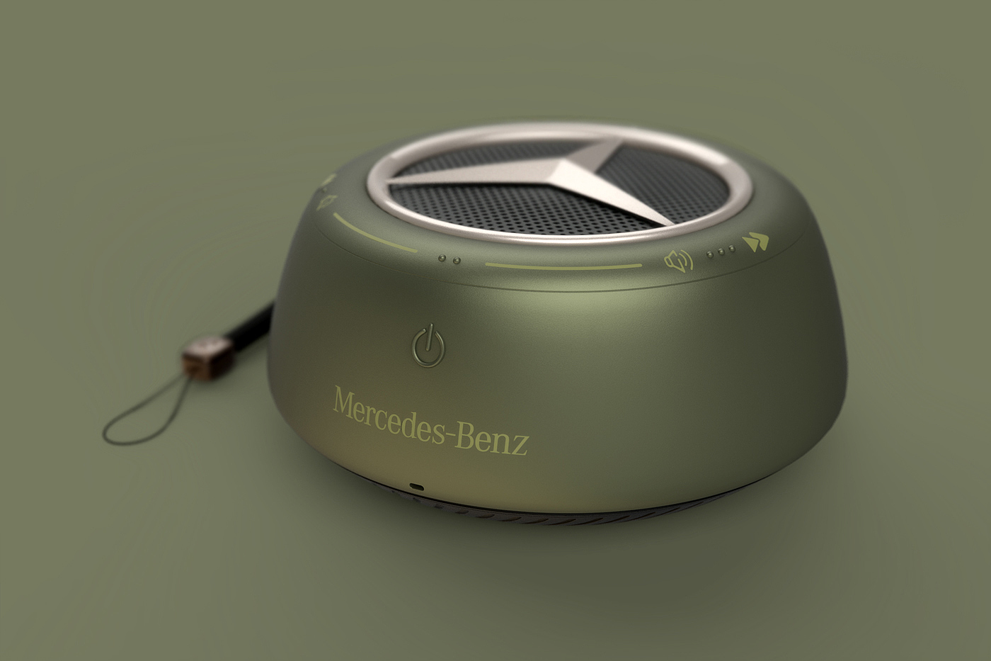 mercedes，Benz，wireless speaker ，loudspeaker box，blue，green，gules，automobile，design language ，