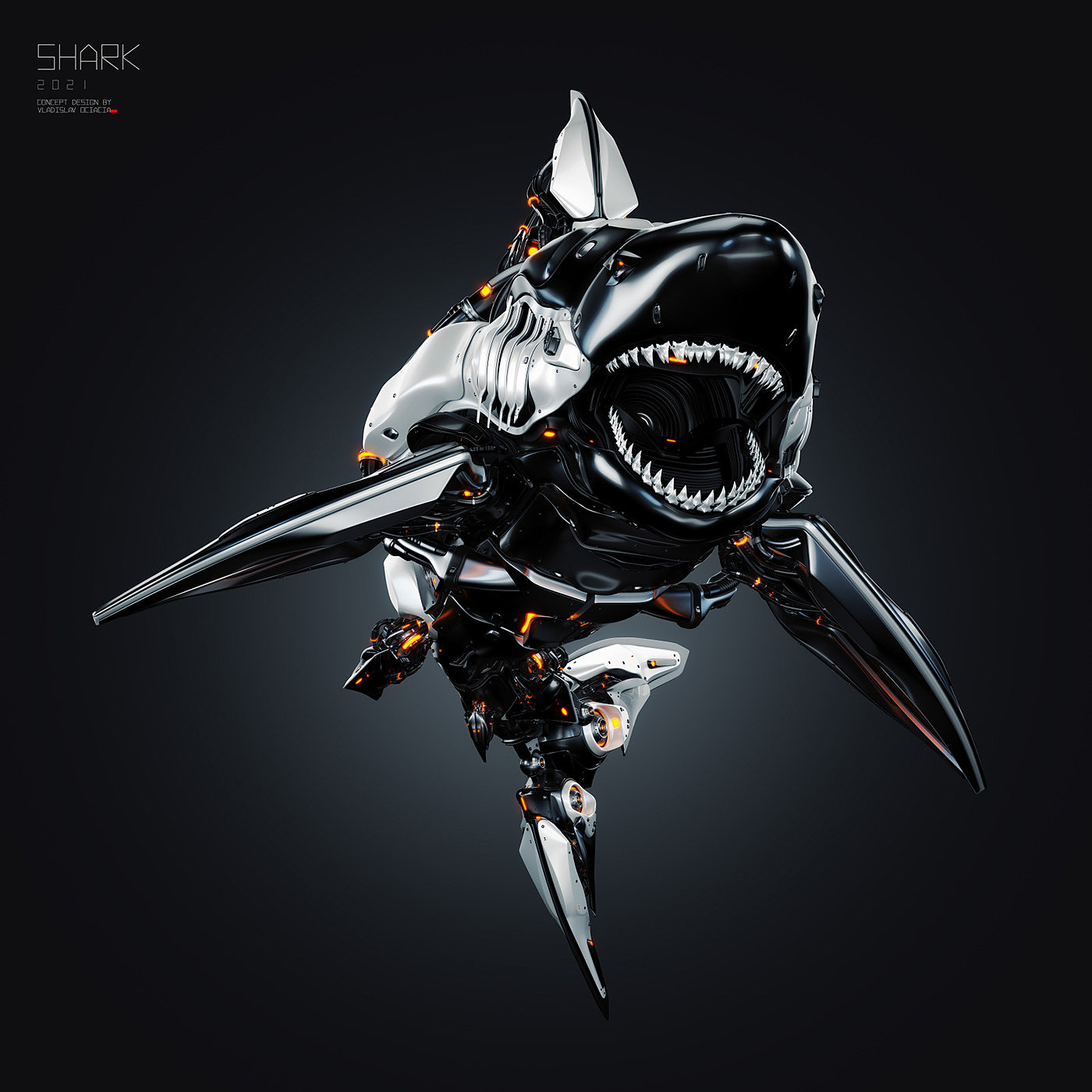 shark，illustration，Character design，cgi，