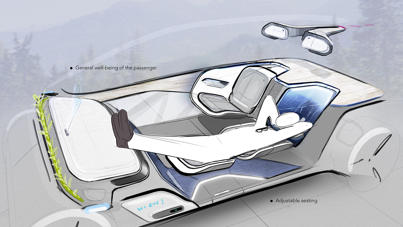 Automobile design，conceptual design，Give back to nature，