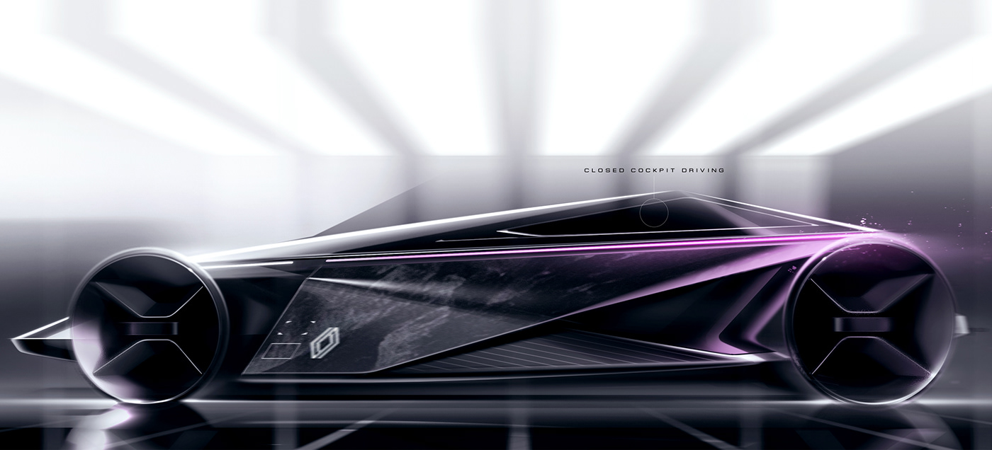 Prism，Automobile design，Hand drawn，