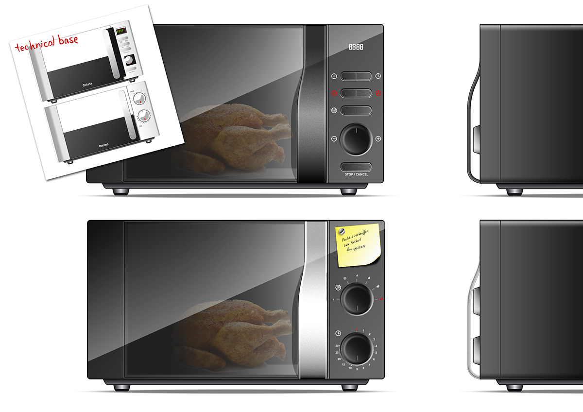 Microwave Oven，Carrefour，France，grace，simple，Easy to use，