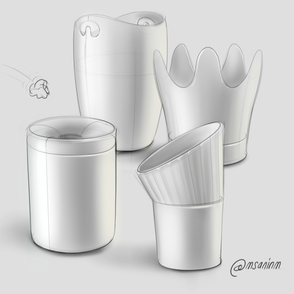 Hand drawn，draft，pretty，Collection，