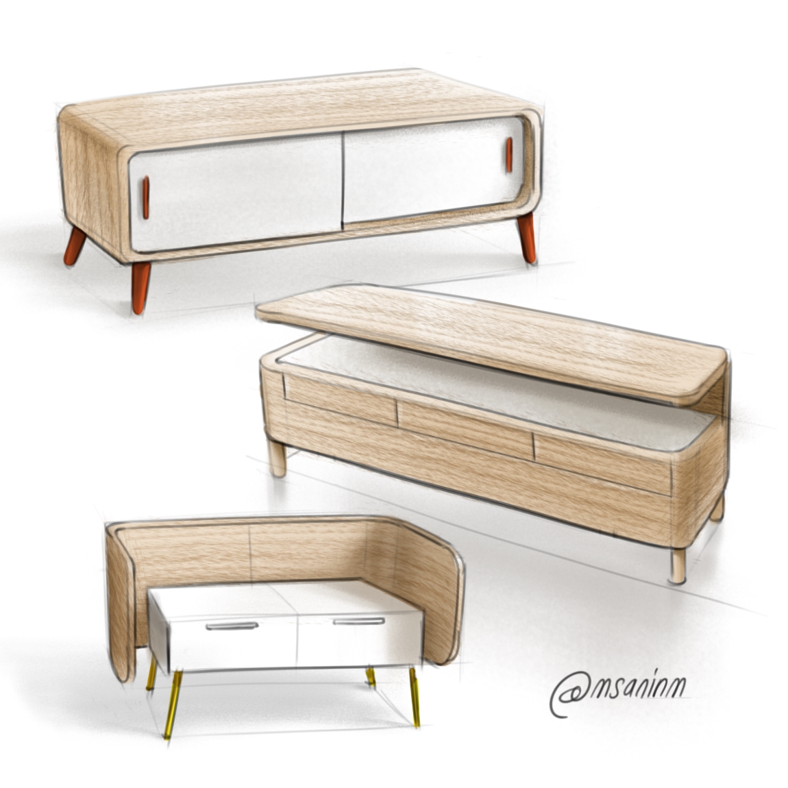 Hand drawn，draft，pretty，Collection，