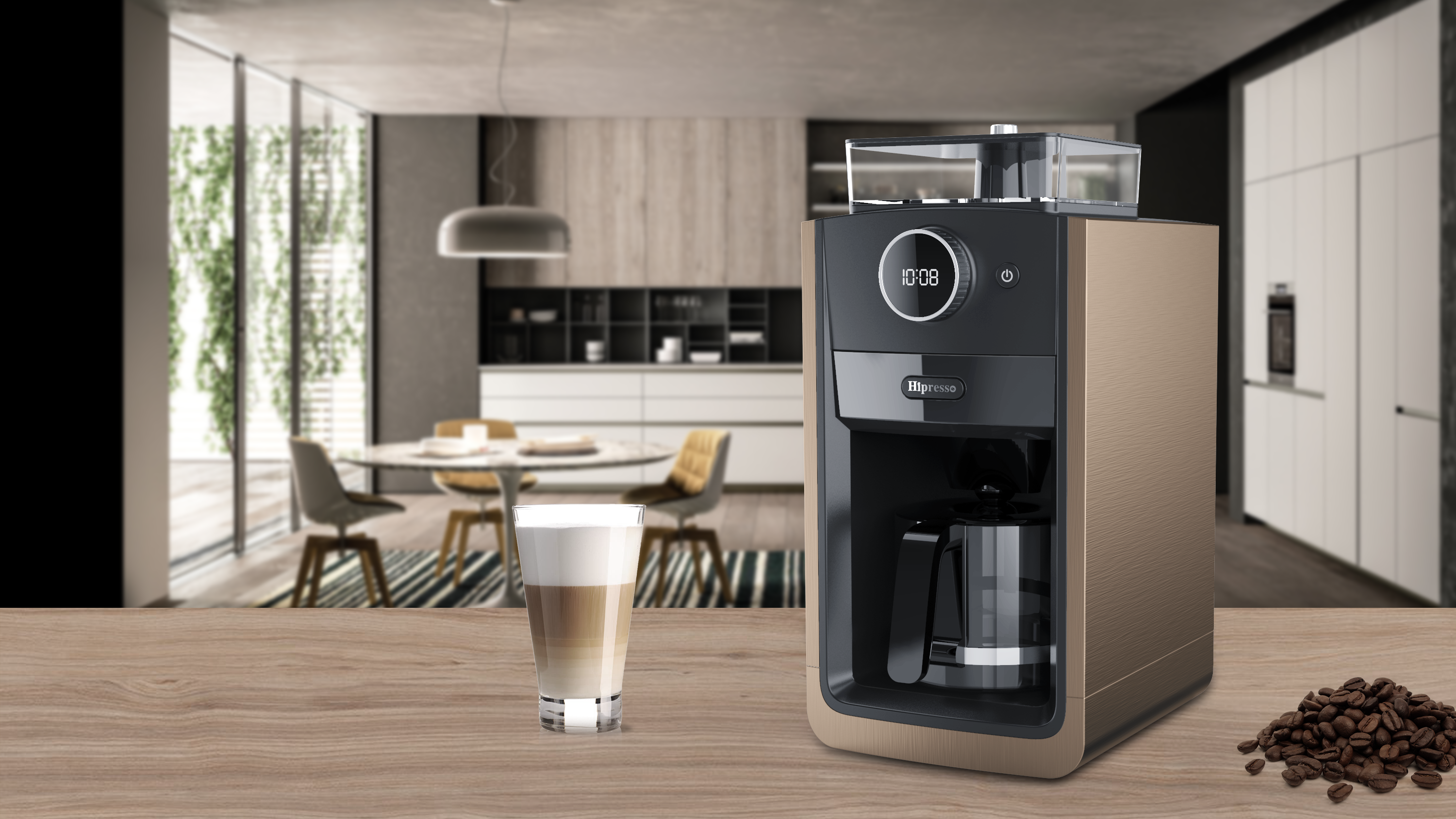 Coffee machine，small home appliances，Appearance design，Cafe Americano，Drip filter coffee，