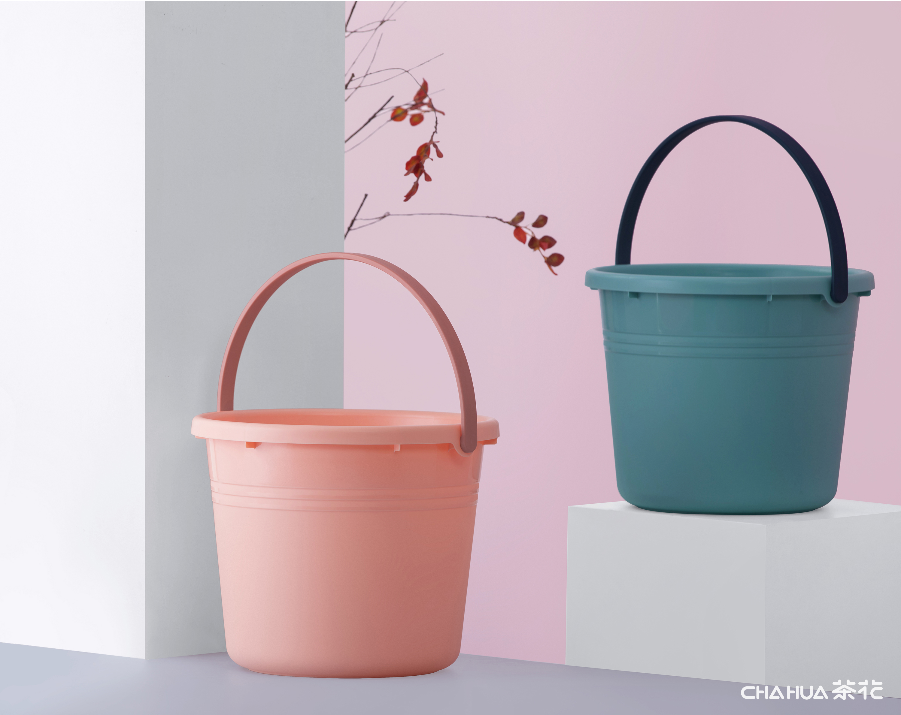 Camellia，Home Furnishing，basin，bucket，Basin barrel combination，