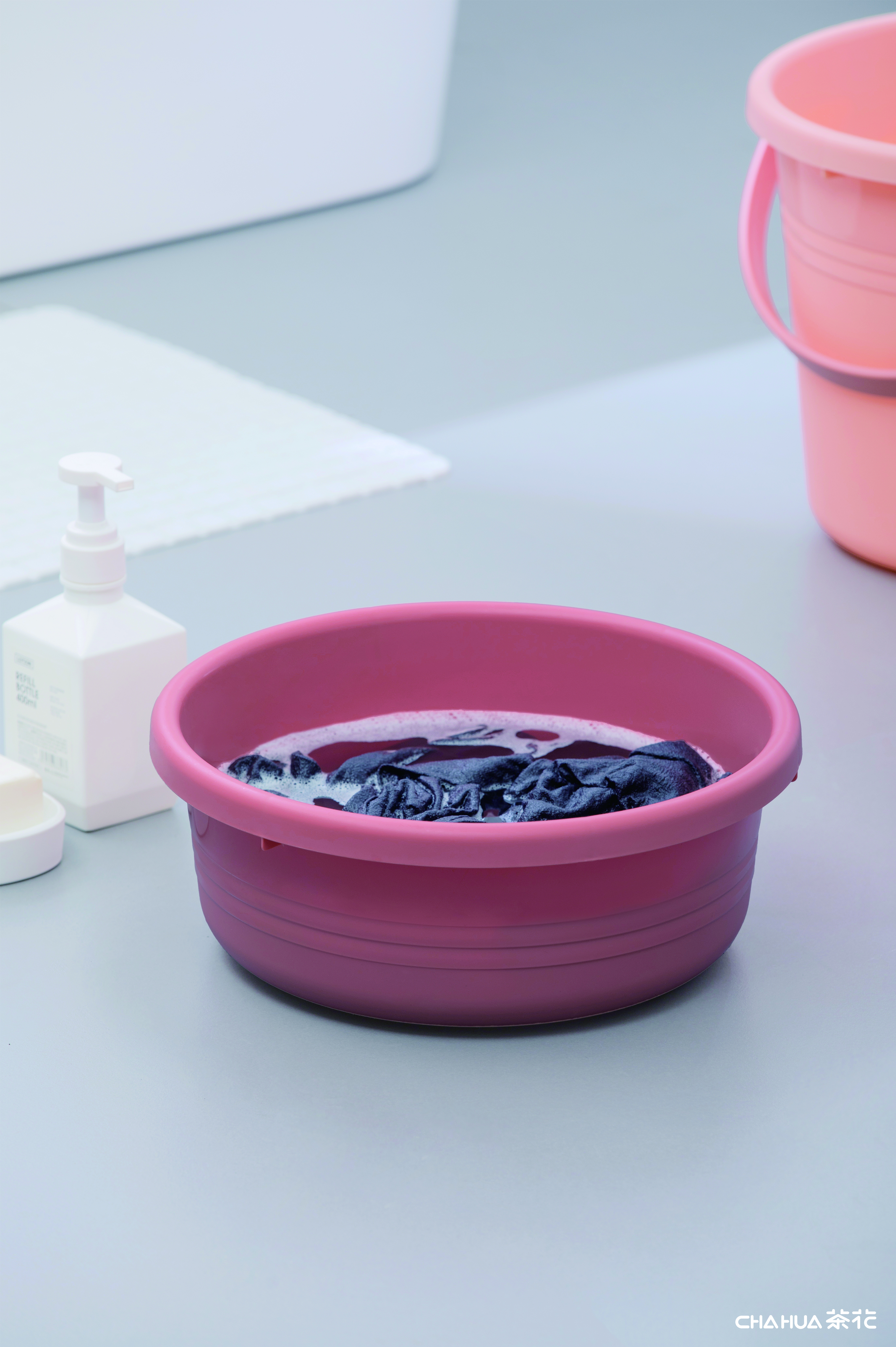 Camellia，Home Furnishing，basin，bucket，Basin barrel combination，