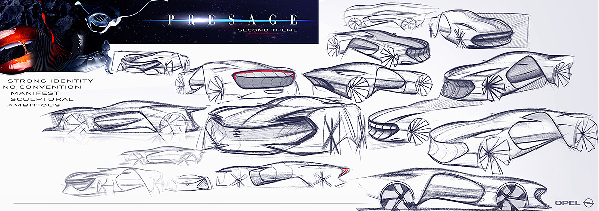 Automobile design，conceptual design，sketch，3D modeling，