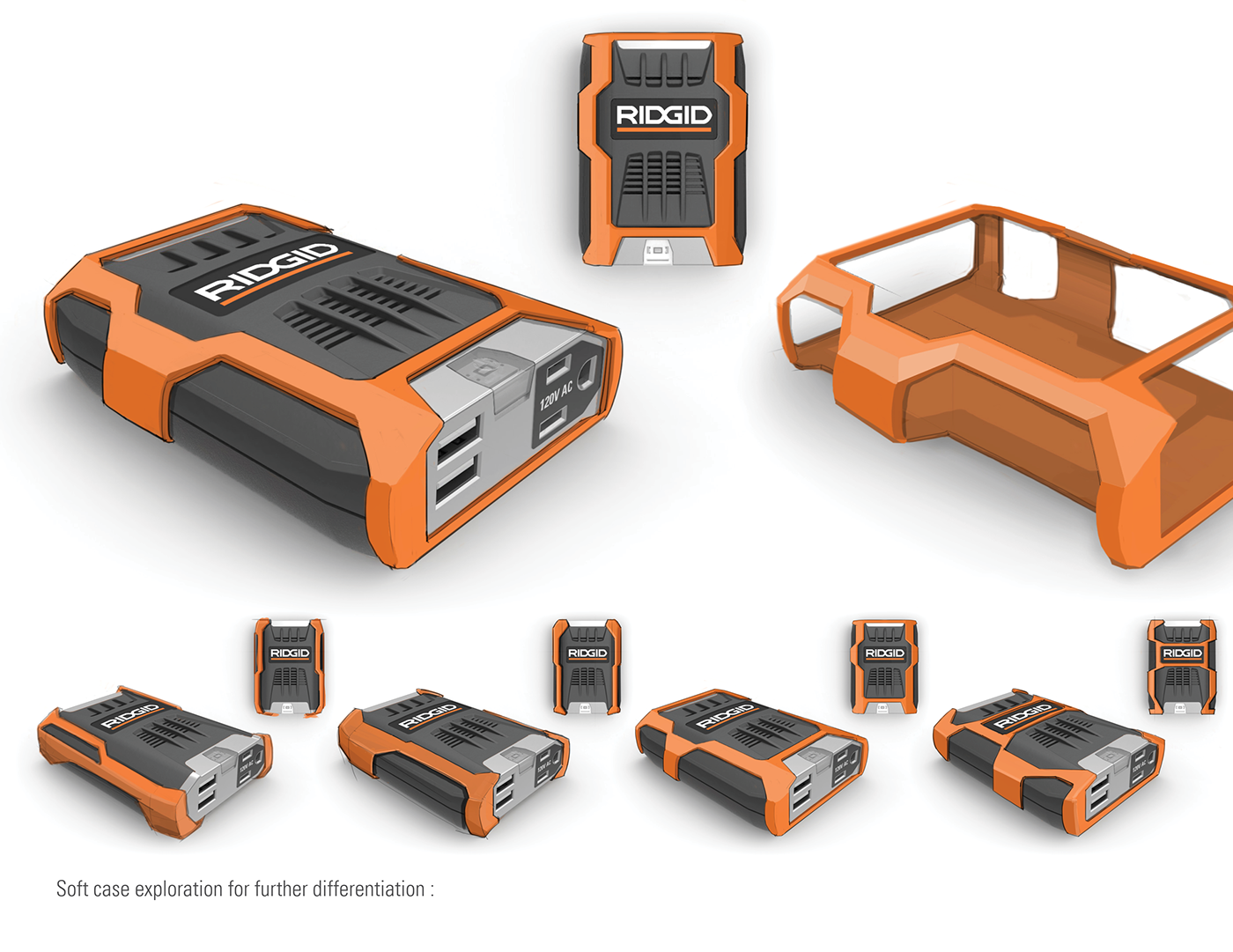 100w，Power inverter，product design，Functional industrial design，